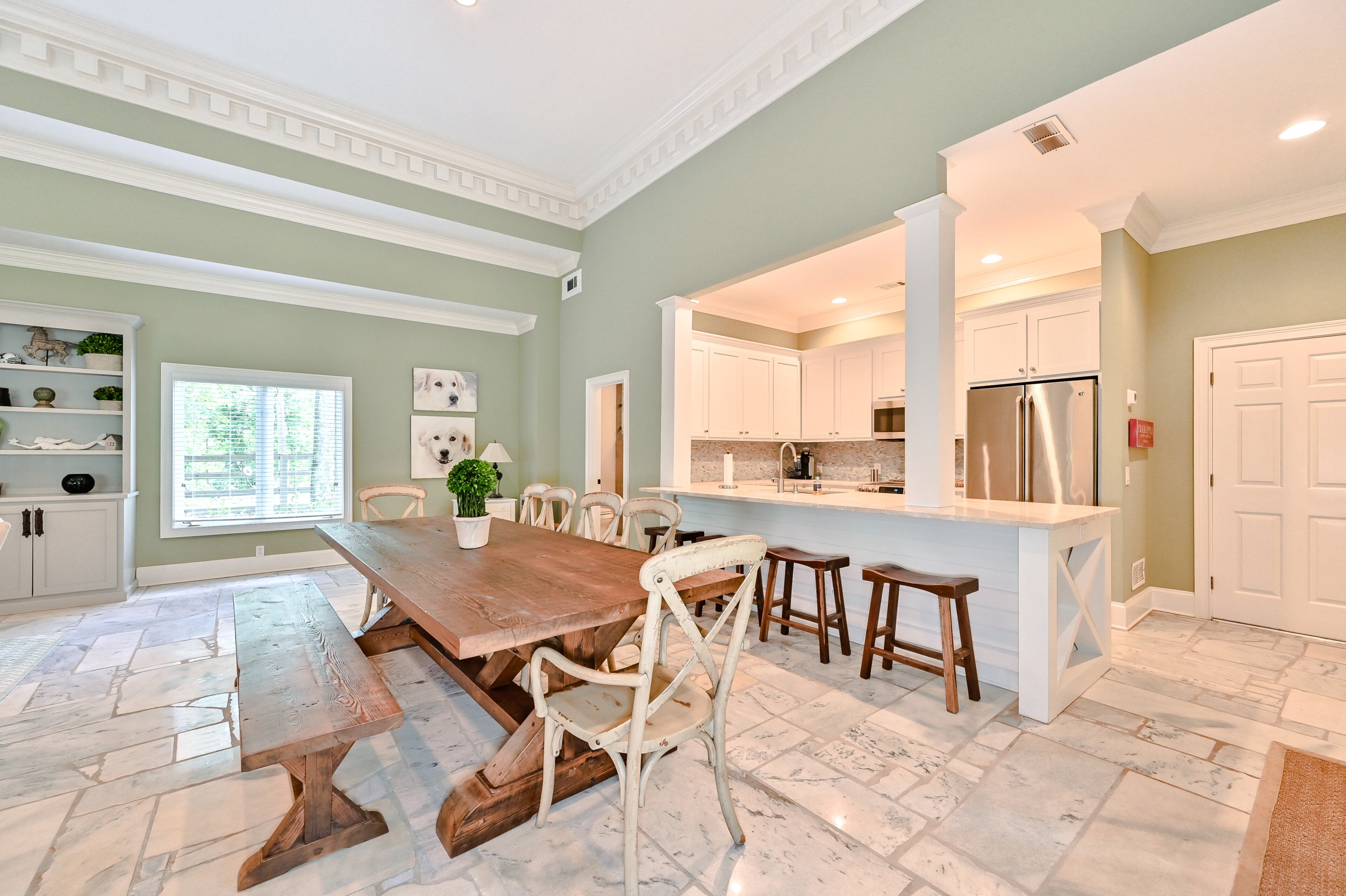 Guest house full kitchen and ready for you next big party. Text by Melanie White.