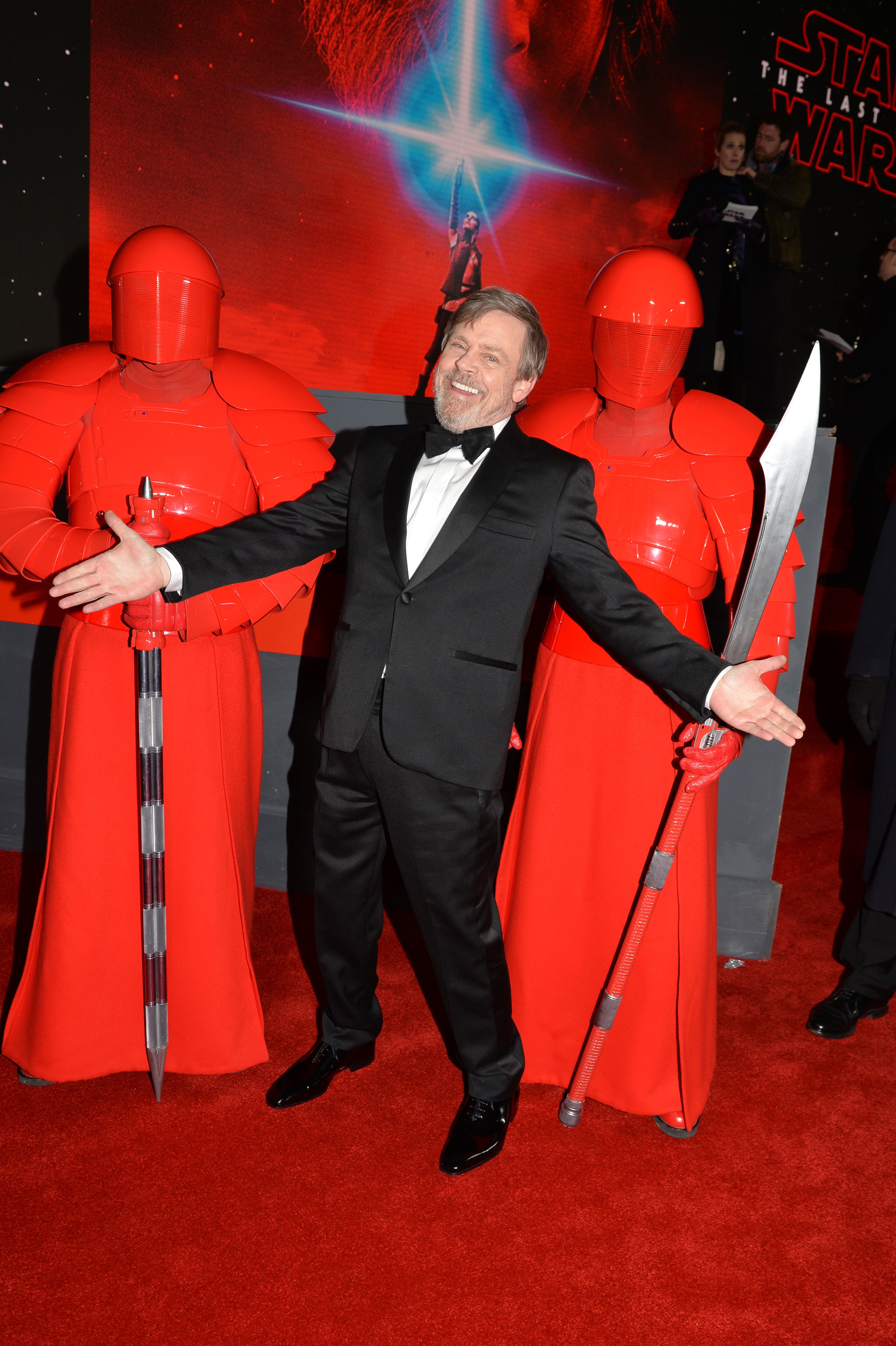 LONDON, ENGLAND - DECEMBER 12: Mark Hamill attends the European Premiere of 'Star Wars: The Last Jedi' at Royal Albert Hall on December 12, 2017 in London, England. (Photo by John Stillwell - WPA Pool/Getty Images)