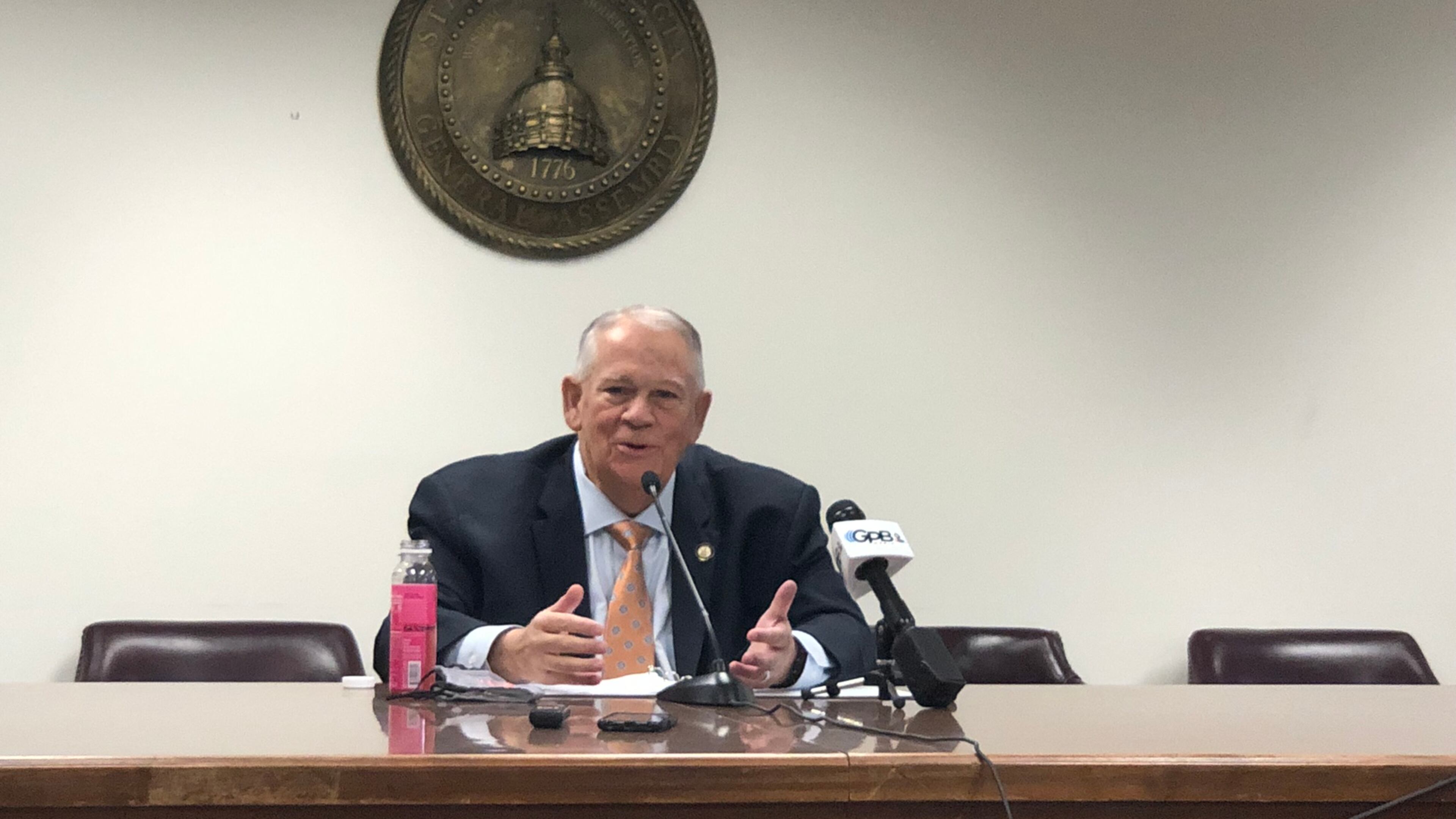 Georgia House Speaker David Ralston speaks to the media about his priorities for the 2022 session of the General Assembly during a media briefing on Thursday. MARK NIESSE / MARK.NIESSE@AJC.COM