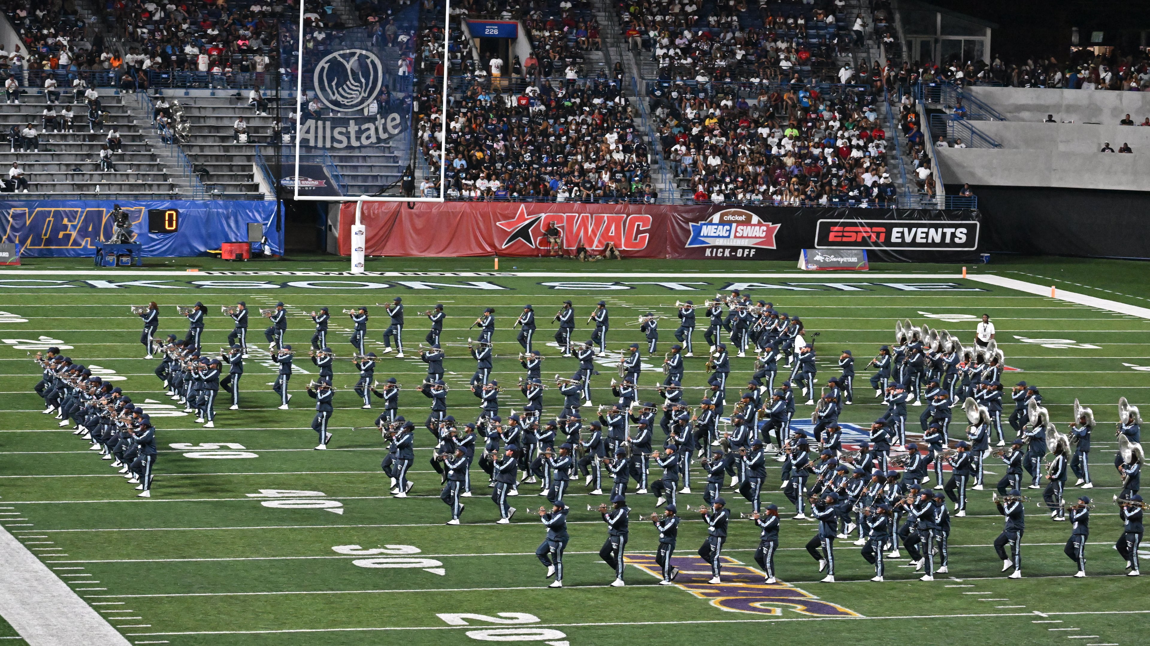 Jackson State marching band will perform this Saturday when the Tigers play Prairie View for the SWAC championship. (Hyosub Shin/AJC 2023)
