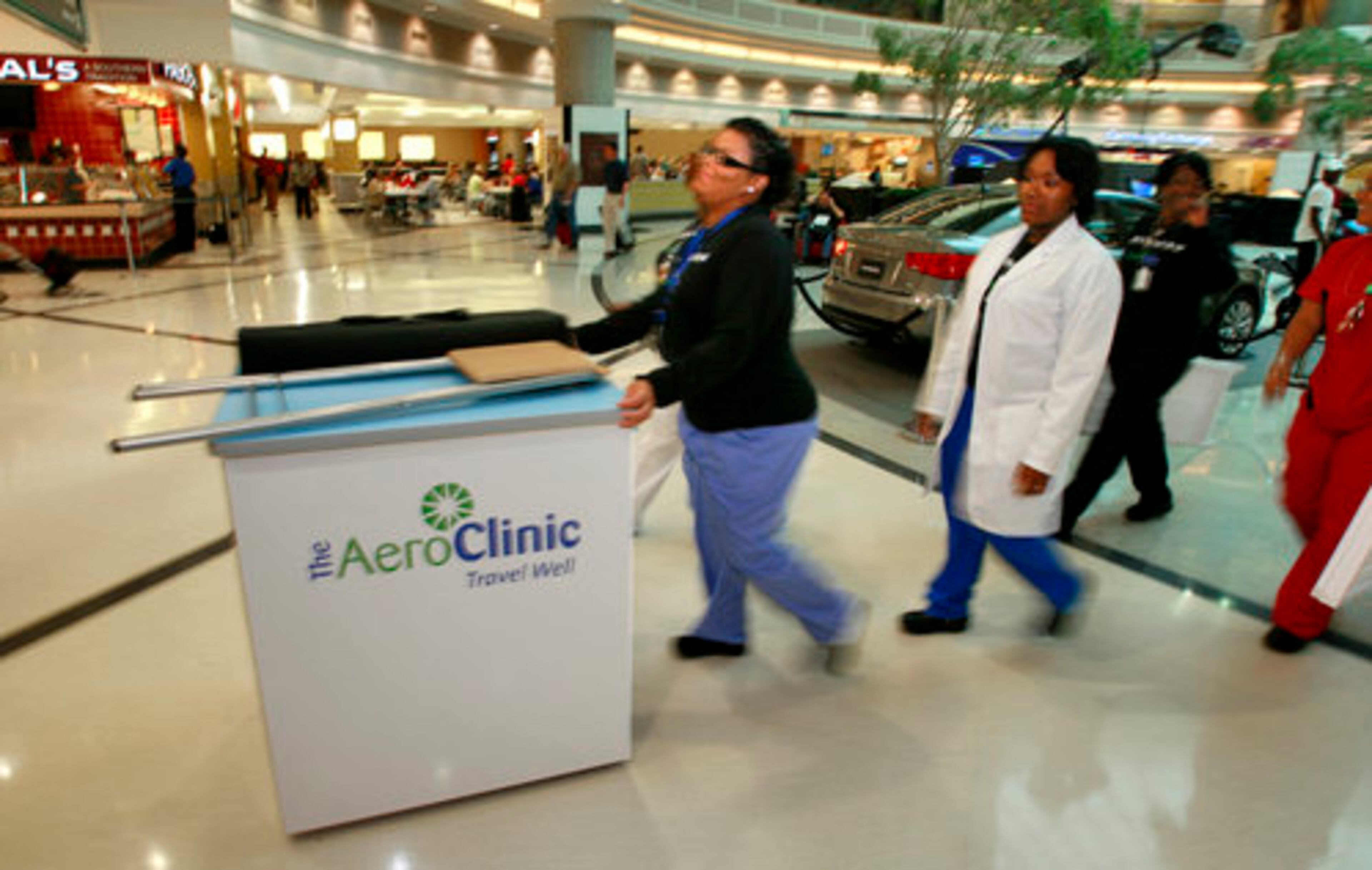 The Atlanta company opened its first clinic at Hartsfield-Jackson in 2007. The clinic dispensed about 10,000 flu shots last year, and the company that runs it is expanding the service this year because it expects heavier demand.