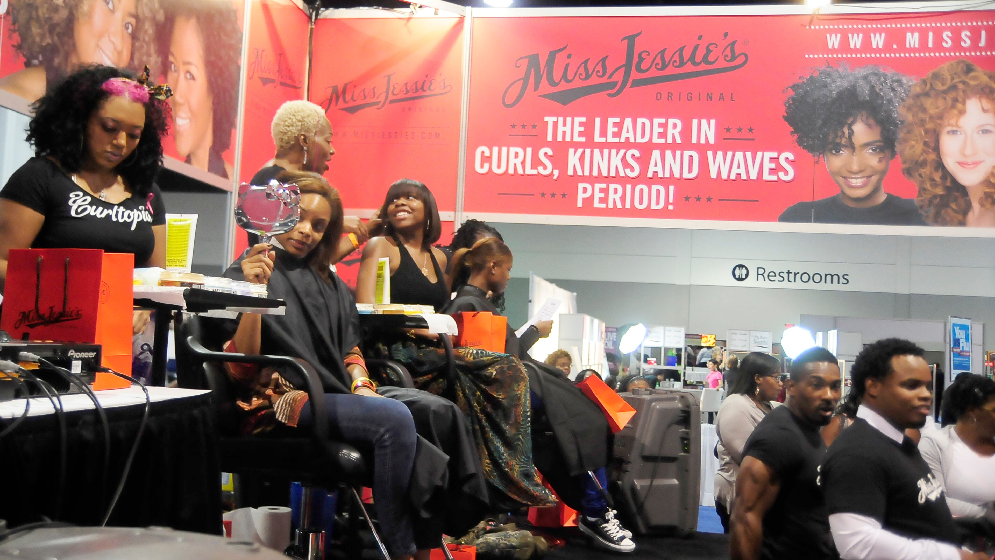 Visitors to the 2011 For Sisters Only had an opportunity to try Miss Jessie’s hair products. RAYMOND HAGANS / FOR THE AJC
