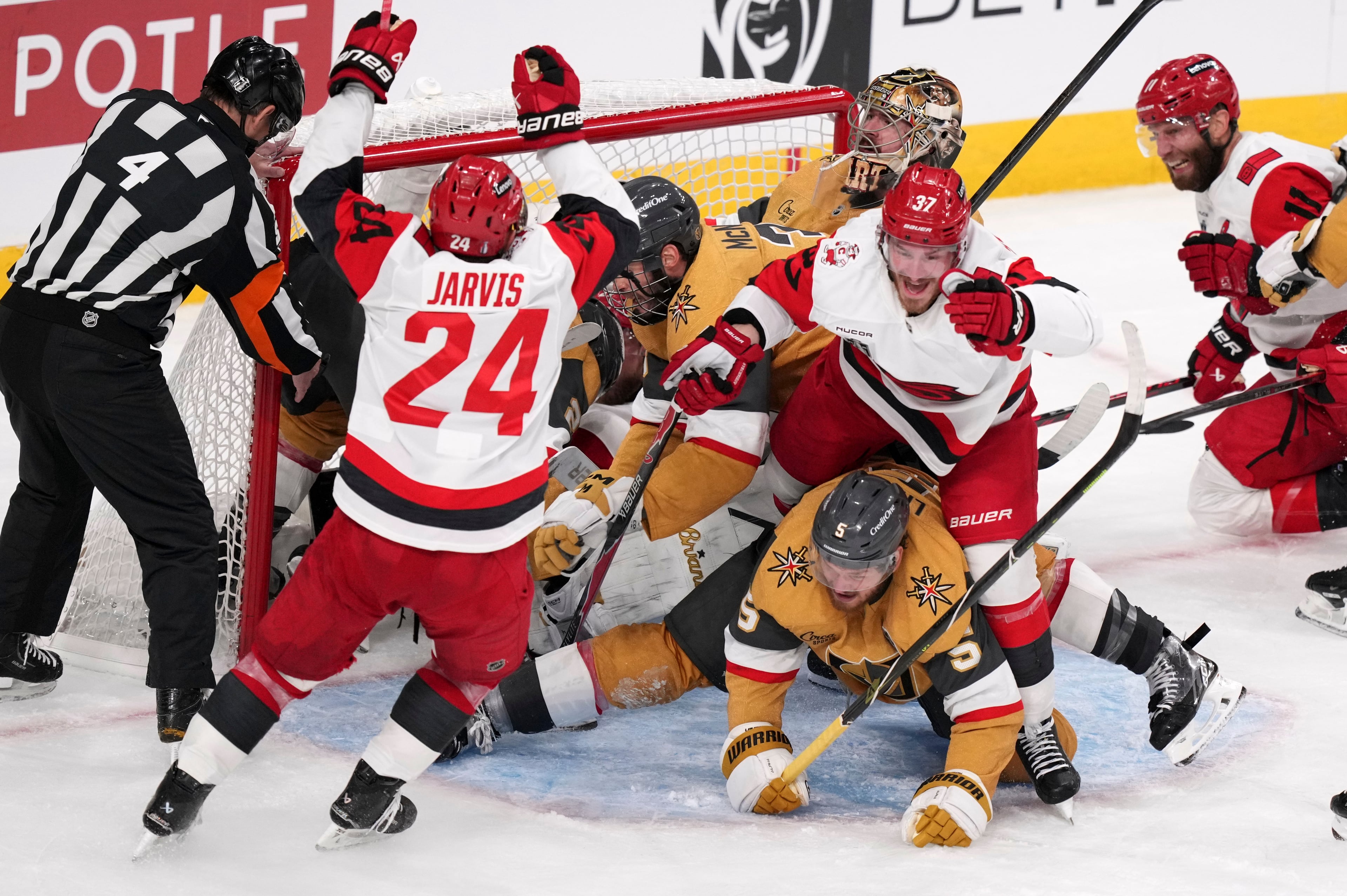 Stanley Cup Hurricanes Golden Knights Hockey