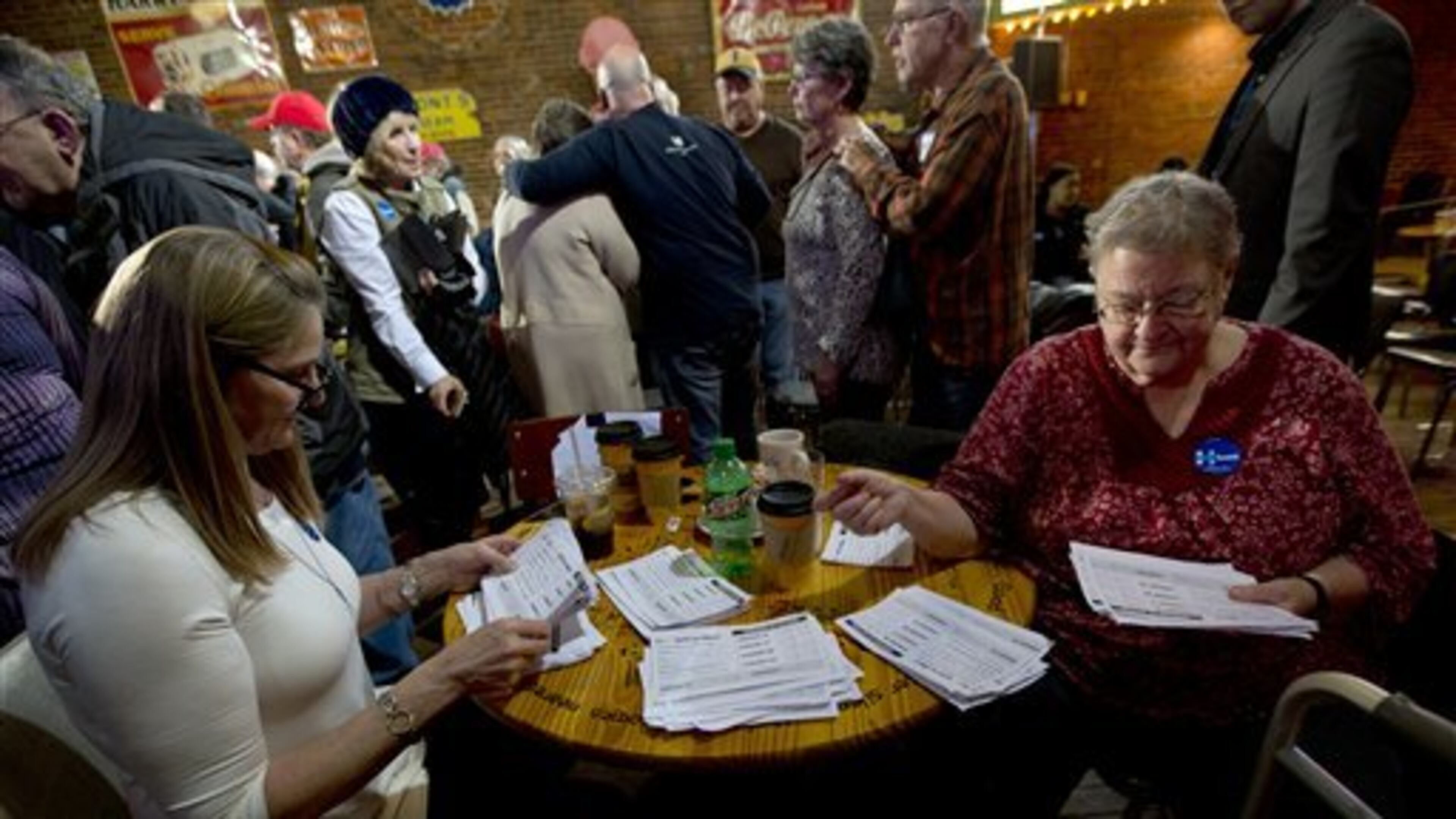 Iowans get ready to do their thing. AP Photo.
