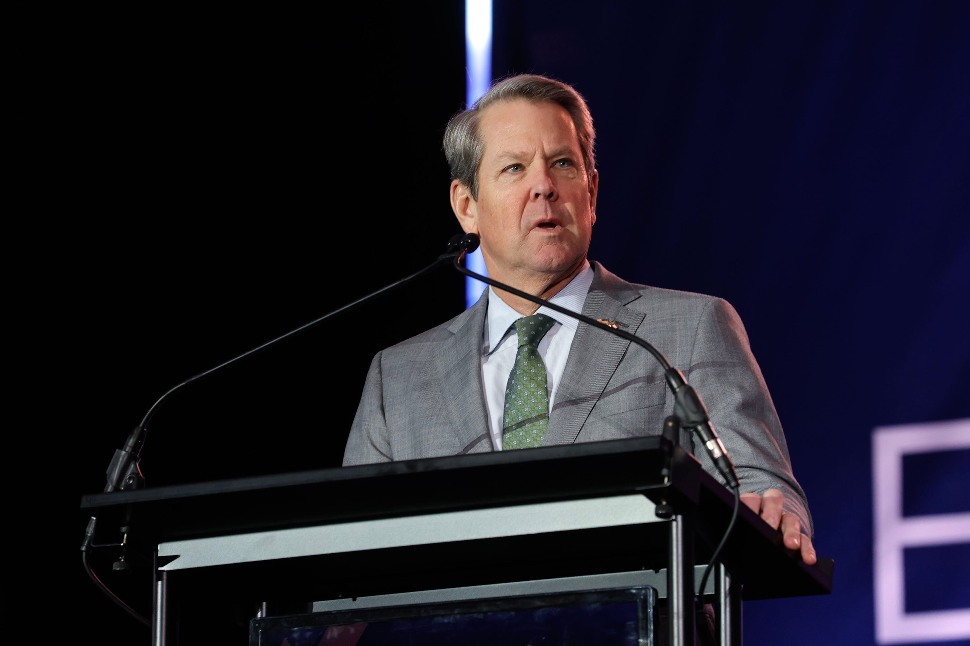 Gov. Brian Kemp, who in August hinted at overhauling the state's litigation rules to target "frivolous lawsuits" and limit large jury awards this, said Wednesday that it will now take a multiyear effort. He said he would take a "first step" this year to introduce draft legislation that could serve as a starting point for a fresh debate on the topic. (Natrice Miller/The Atlanta Journal-Constitution/TNS)