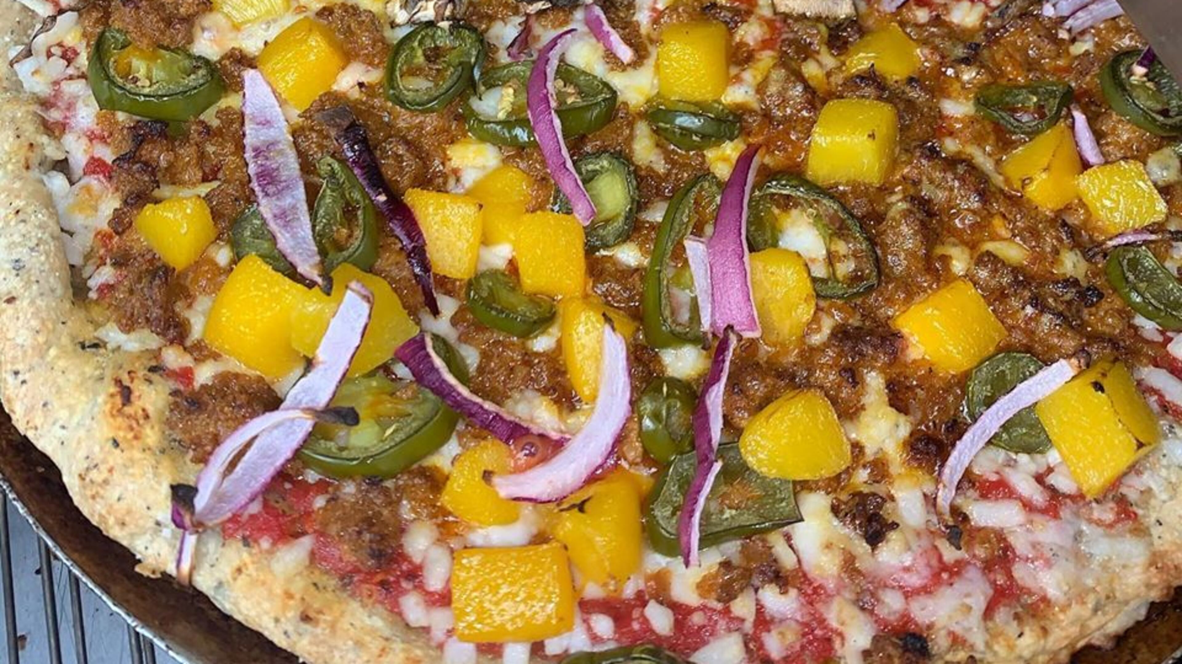 Pizza from Plant-Based Pizzeria.