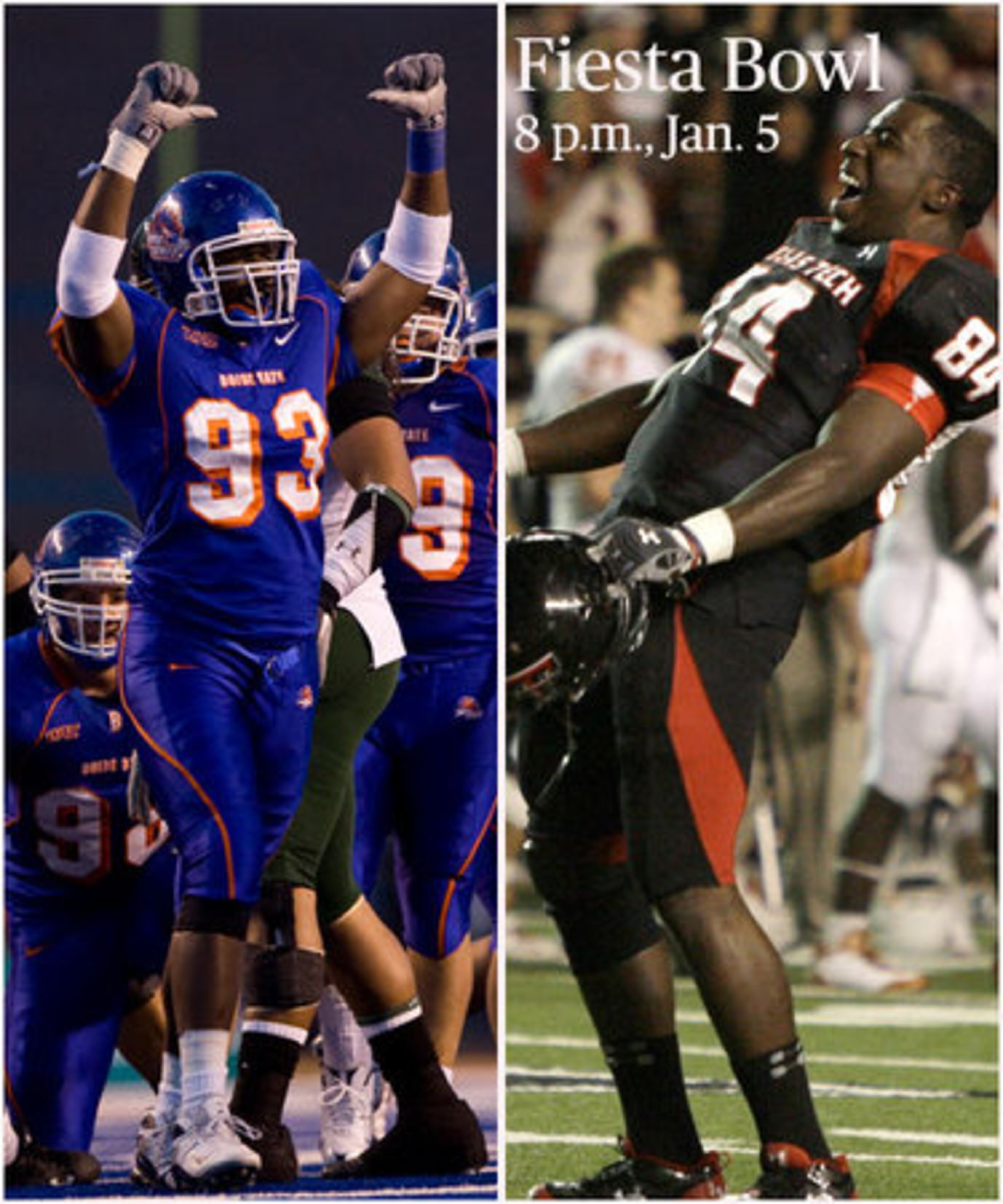 FIESTA BOWL: Texas Tech vs. Boise State.