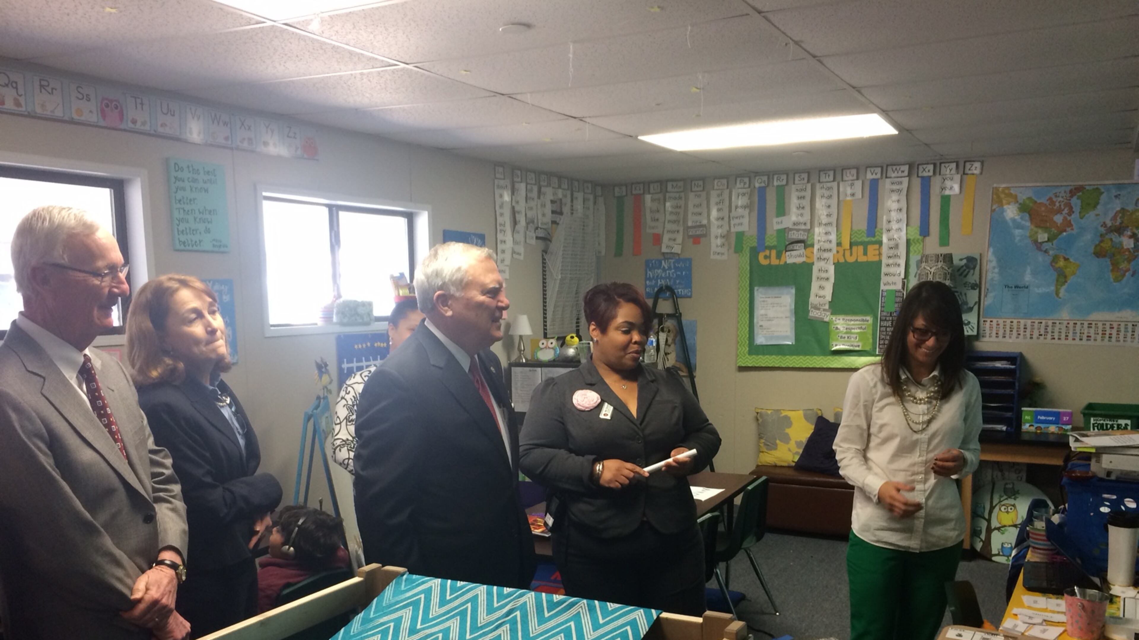 Gov. Nathan Deal visits a Louisiana school converted to a charter school.