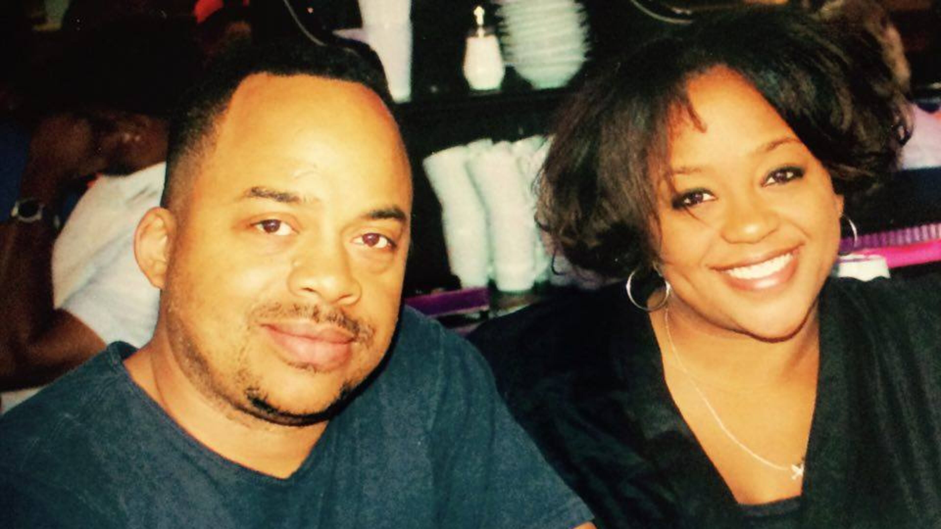 Siblings Eric Bullock and Melanie Bullock at lunch Thursday in Vegas, minutes after learning about the shocking death of Prince. "We go out to eat - because that's what you do right?"