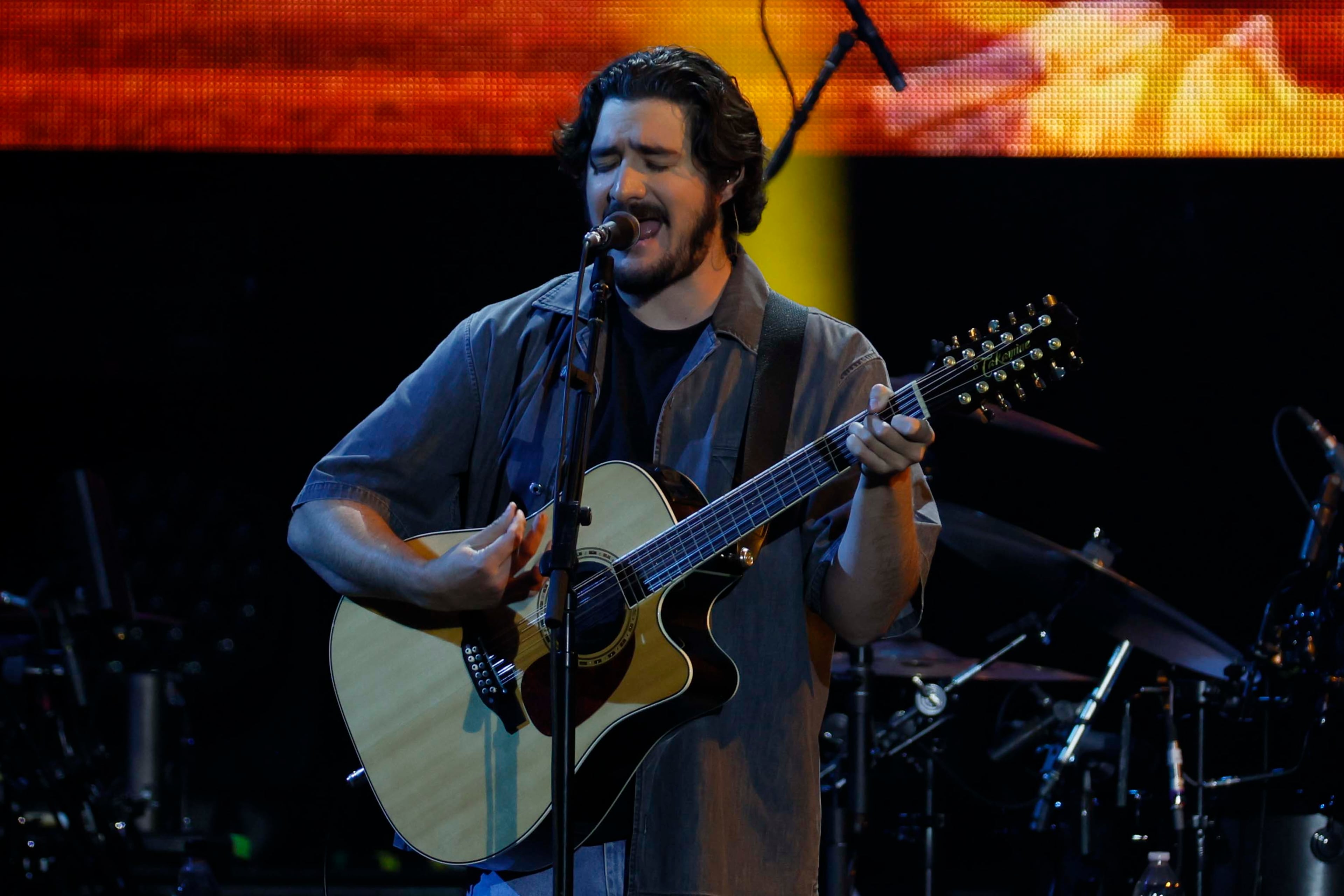 Eagles guitarist and singer Deacon Frey (Glenn Frey's son) nailed “Peaceful Easy Feeling” and “Already Gone.” (Miguel Martinez/AJC)