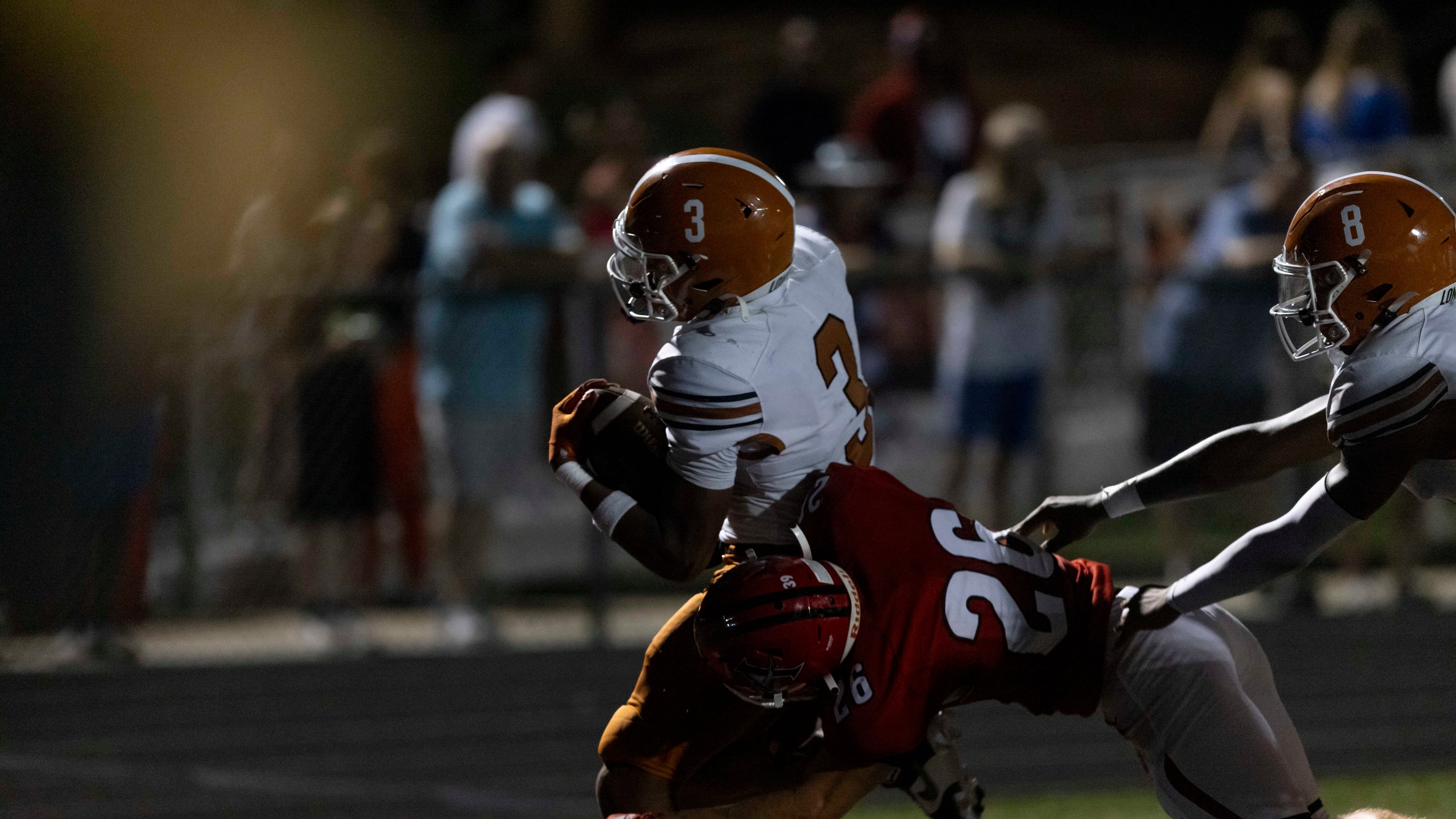 Kell’s Tyriq Green (3) scores a touchdown during a GHSA High School Football game between Kell and Allatoona at Allatoona High School in Acworth, GA., on Friday, August 25, 2023. (Photo/Jenn Finch)