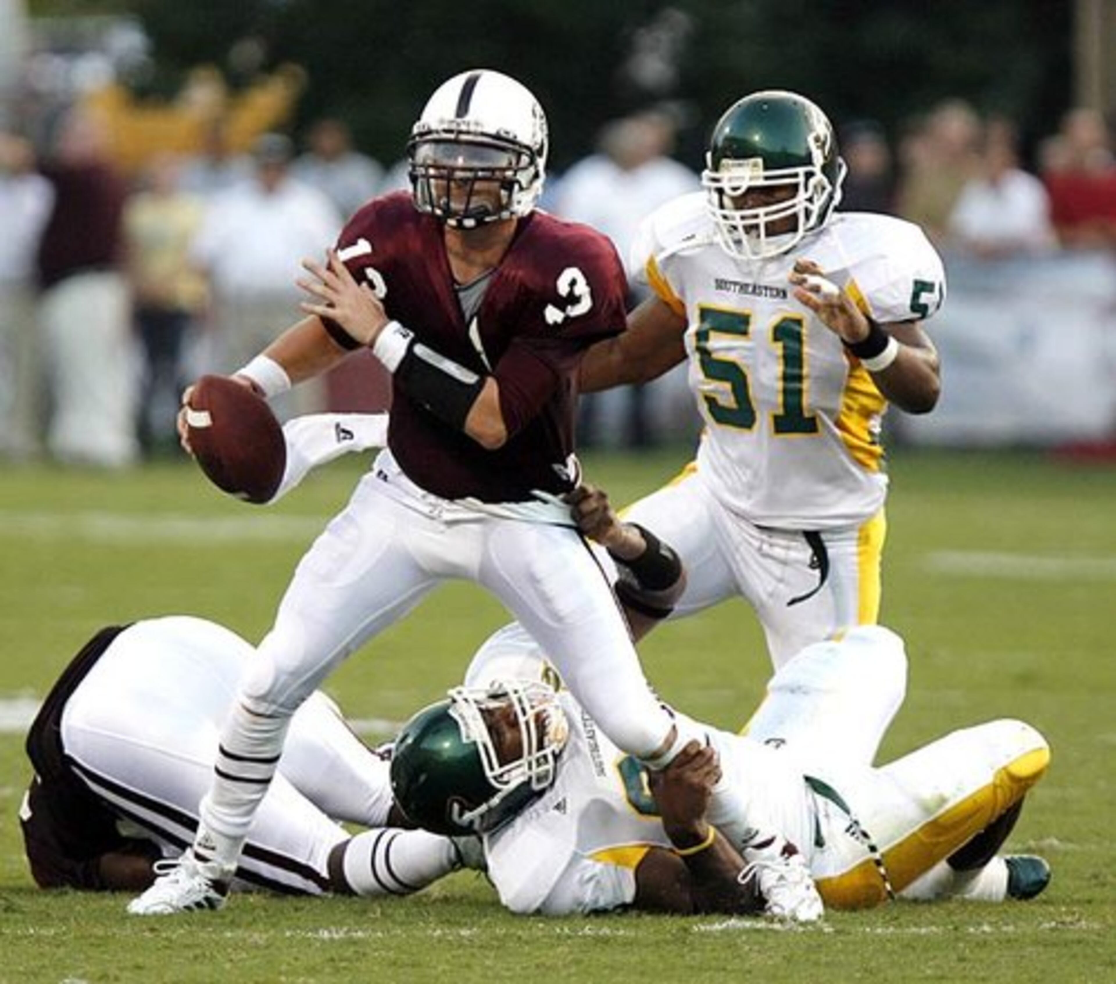 Mississippi State quarterback Wesley Carroll (above) will be the first quarterback that Tech faces who likely won't run much. In the Jackets' first three games, Jacksonville State's Ryan Perrilloux, Boston College's Chris Crane and Virginia Tech's Tyrod Taylor ran a combined 43 times for 154 yards. In three games, Carroll has run 10 times for 16 yards.