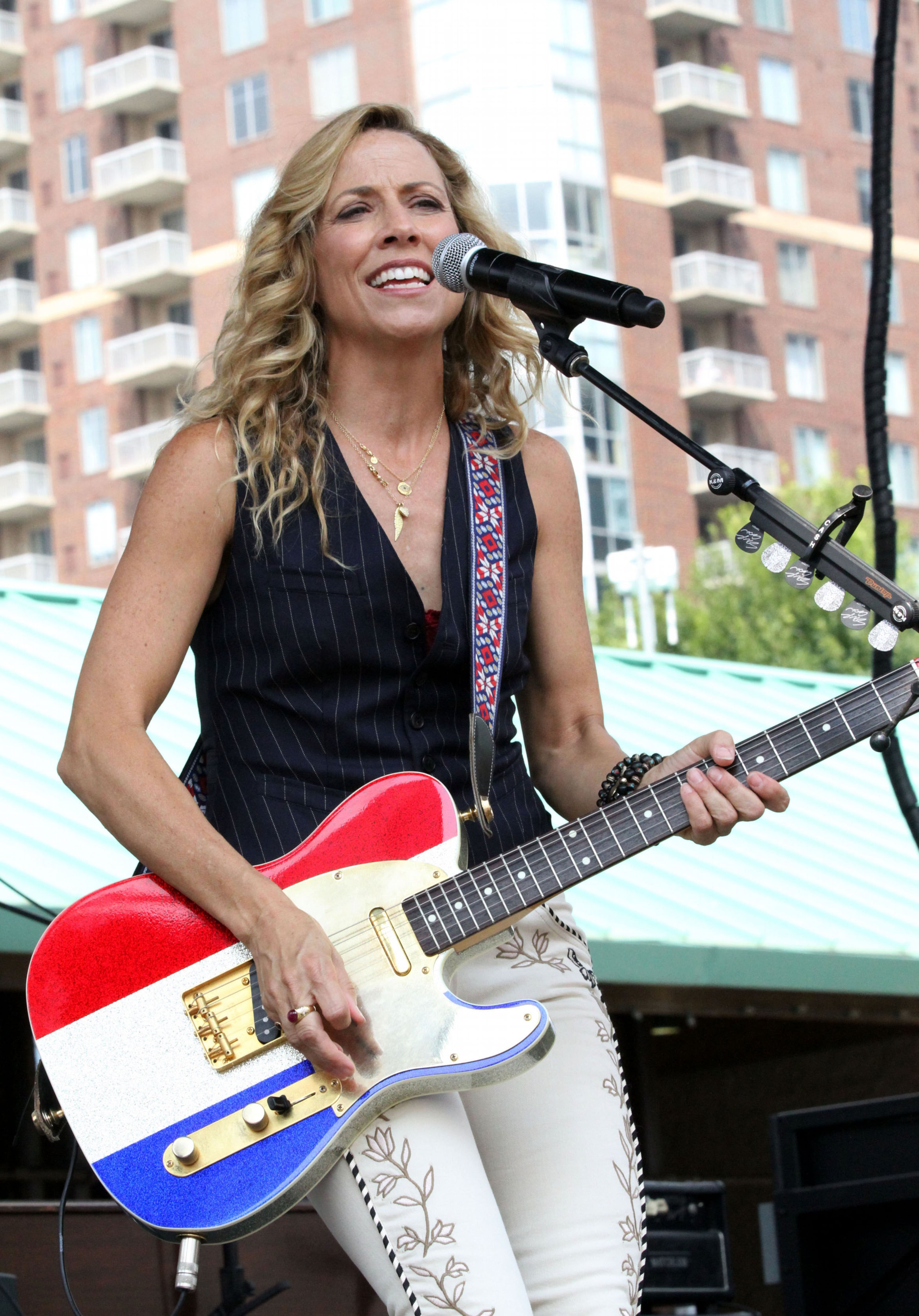 Sheryl Crow headlined the Chick-fil-A Kickoff concert Saturday afternoon at Centennial Olympic Park. The free concert, which also featured Uncle Kracker and Paris Luna & the Company, was part of the pre-game festivities for the Alabama-Virginia Tech game at the Georgia Dome.