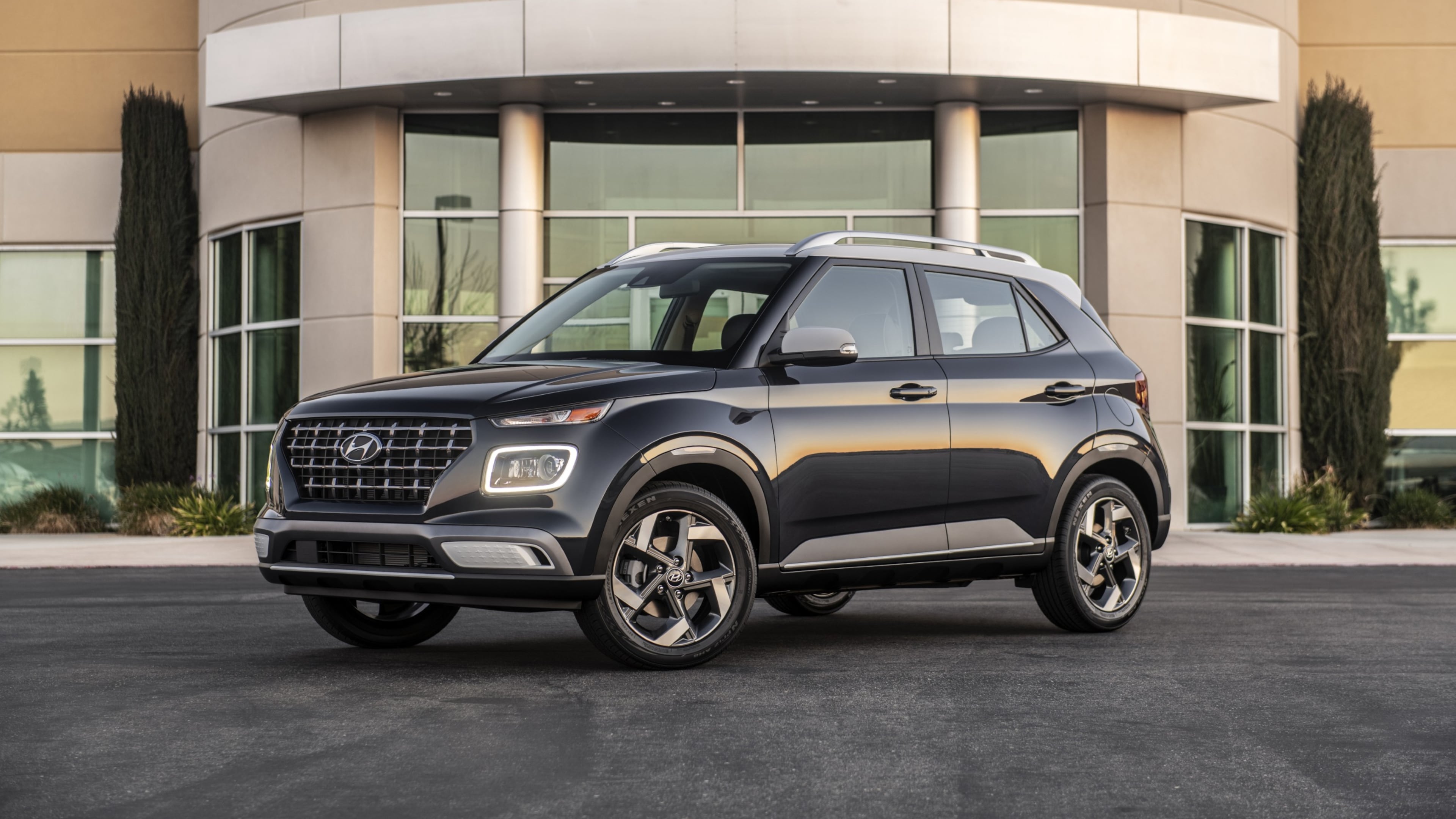 This photo provided by Hyundai shows the 2026 Venue. A subcompact SUV, the Venue is a bit of a "no-frills" vehicle, but it's affordable and works well for daily transportation. (Courtesy of Hyundai Motor America via AP)