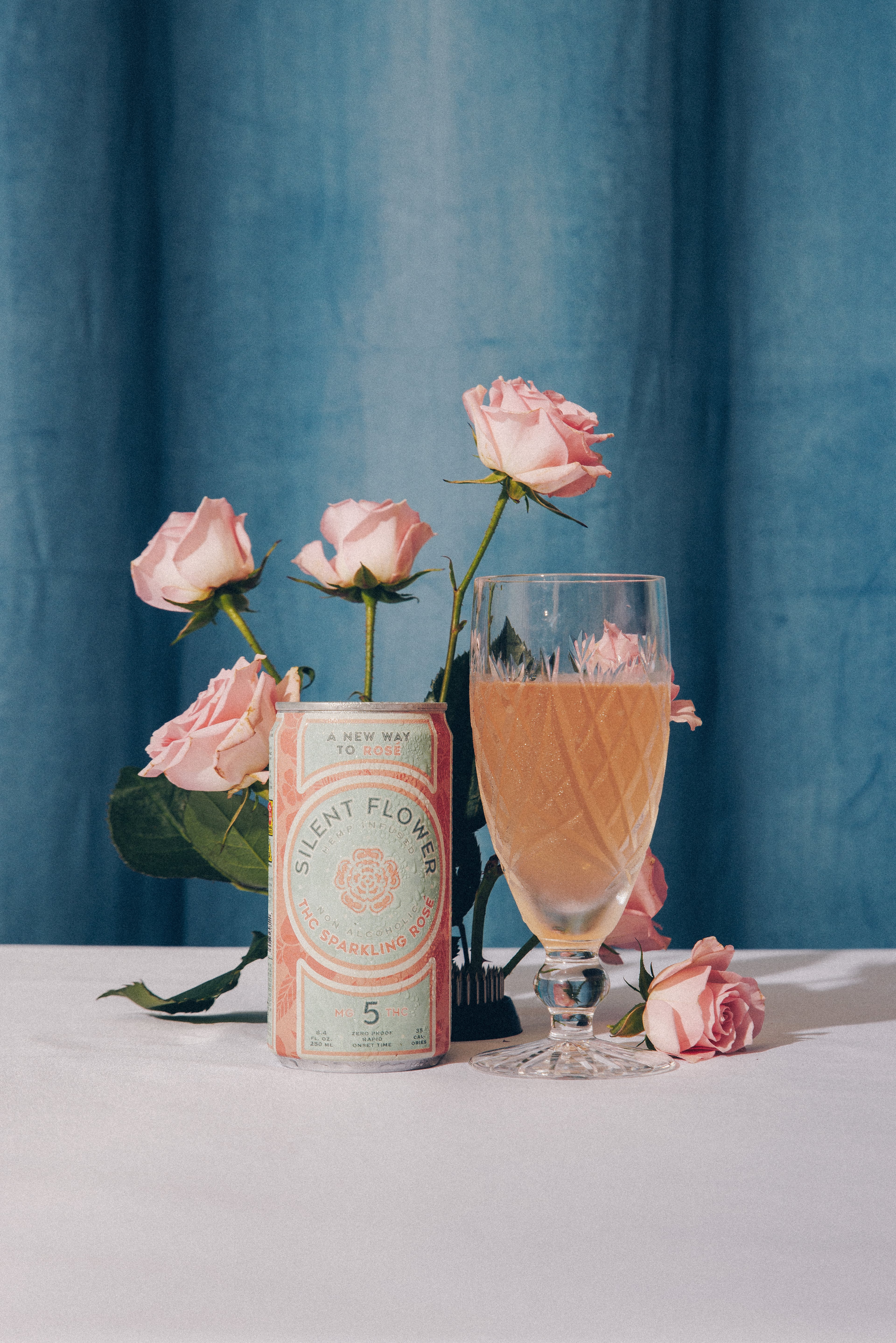 Crack the dainty can and pour it into a wine glass, because Silent Flower mimics rose perfectly and induces the same sort of smile. (Courtesy of Silent Flower)