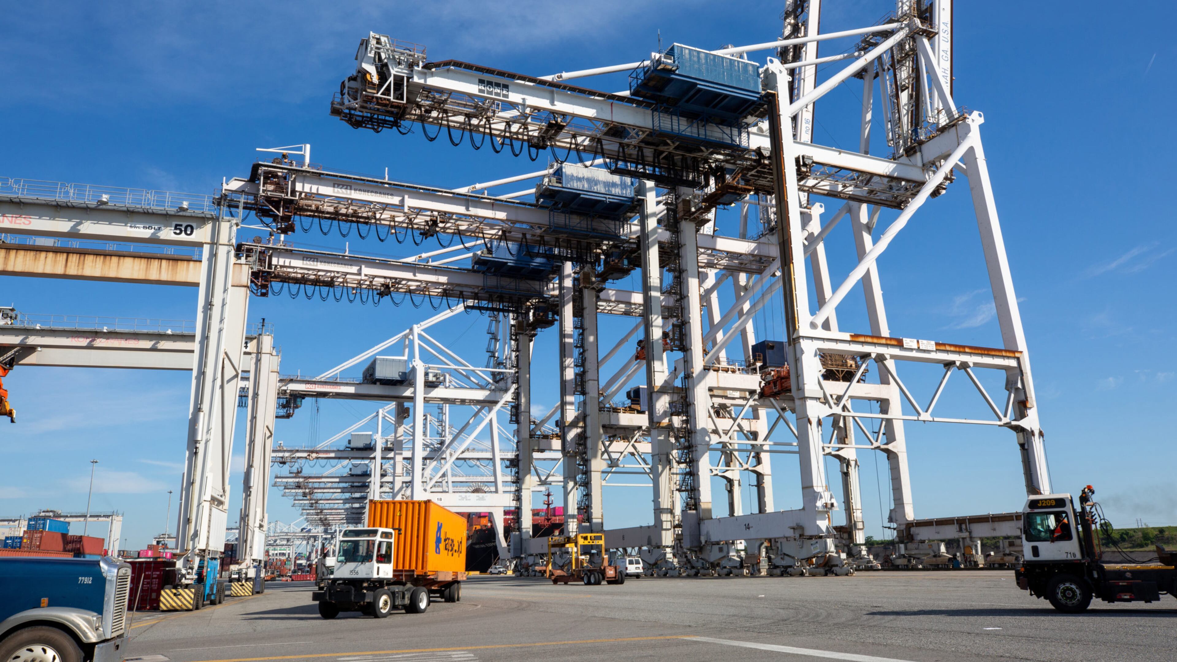 The Georgia Ports have seen several months of dropping shipments caused by the impact of the coronavirus on both production and consumer demand. (Georgia Ports Authority/Emily Goldman)