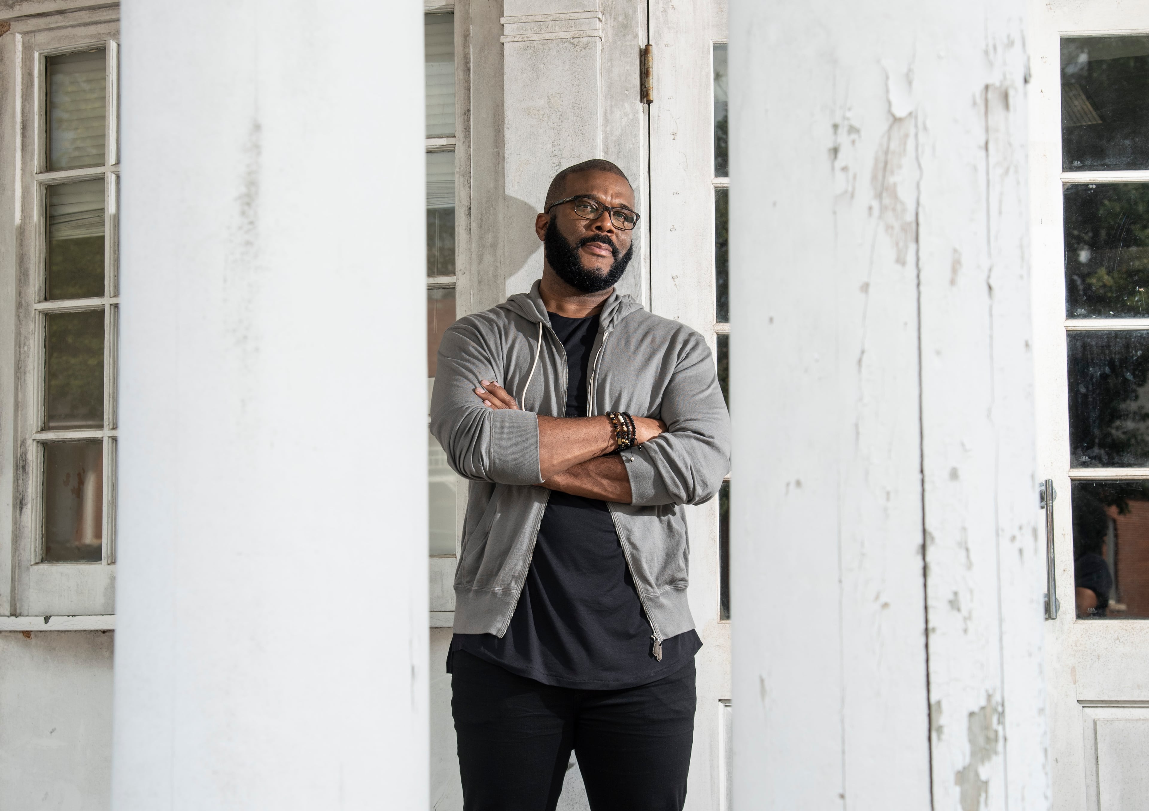 A 365-acre campus in Fort McPherson is the home base of many of Atlanta filmmaker Tyler Perry's projects. (Hyosub Shin/AJC)
