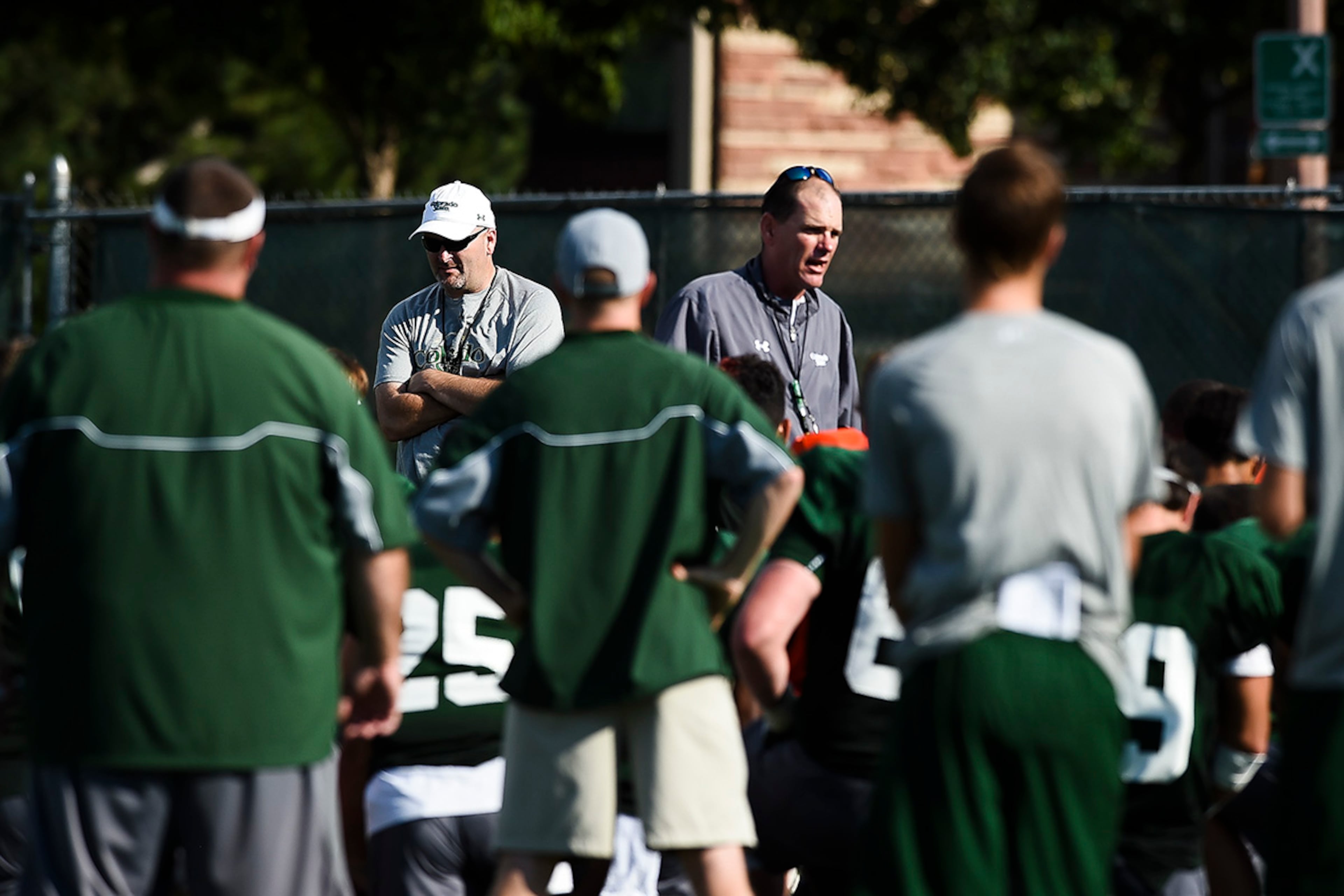 Colorado State's new head coach is Mike Bobo, the former UGA offensive coordinator. Bobo brought a few of his former UGA staff members with him to Colorado State.