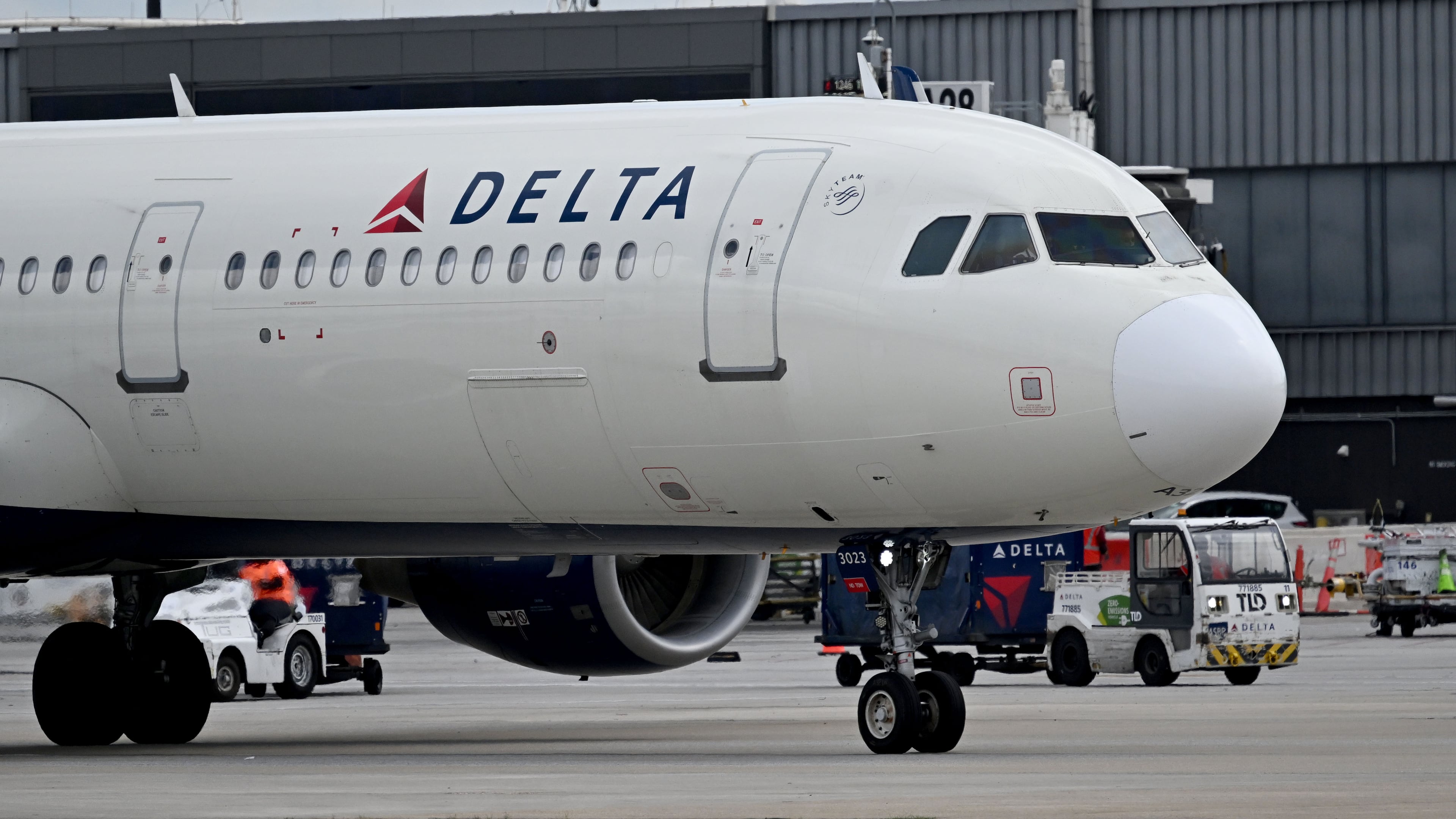 A Delta plane at Hartsfield-Jackson Atlanta International Airport on Thursday, May 28, 2026, in Atlanta. (Hyosub Shin/AJC)