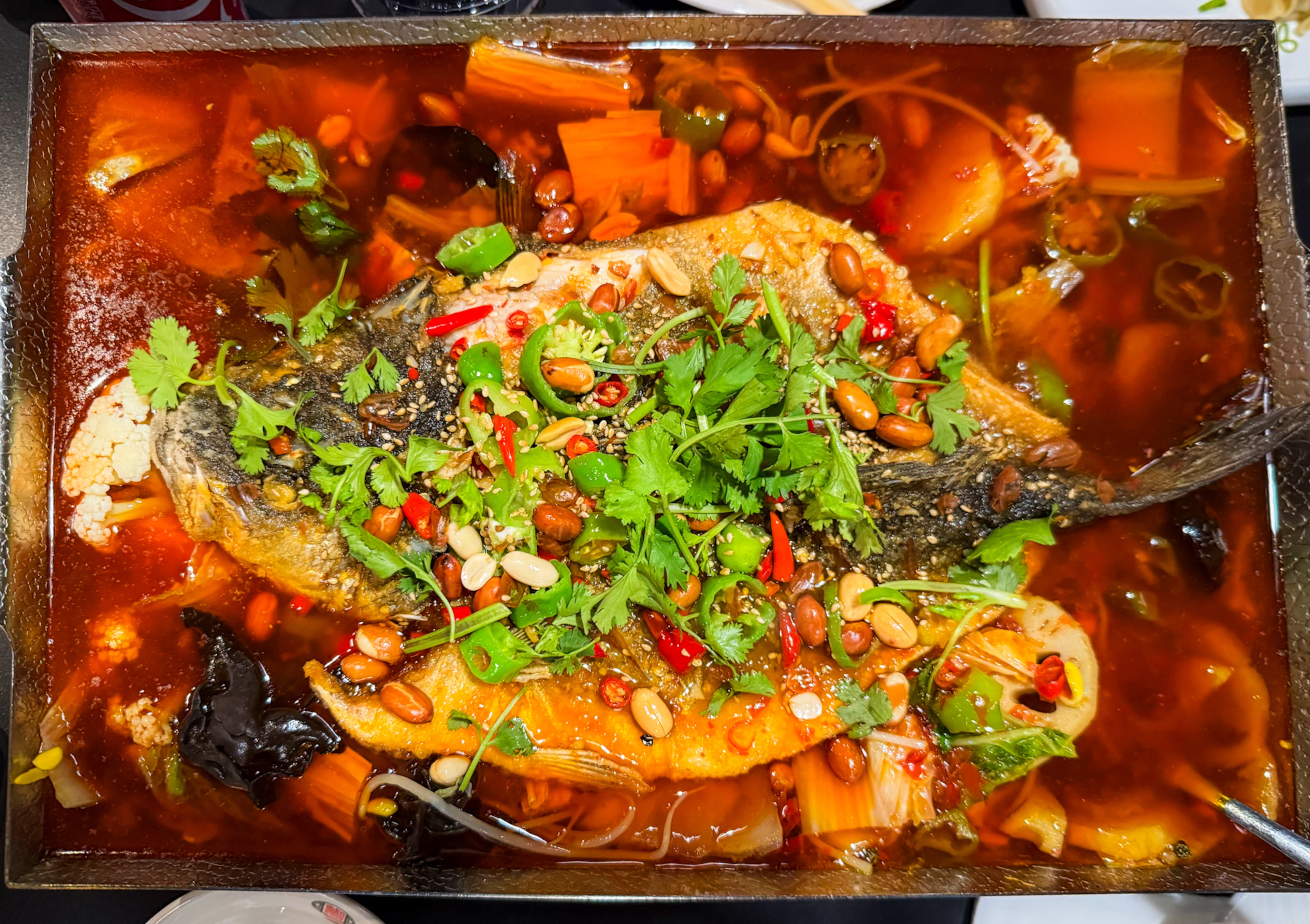 A Chilispot dish simply called chef's special grilled fish could not have been more flamboyant. (Henri Hollis/AJC)