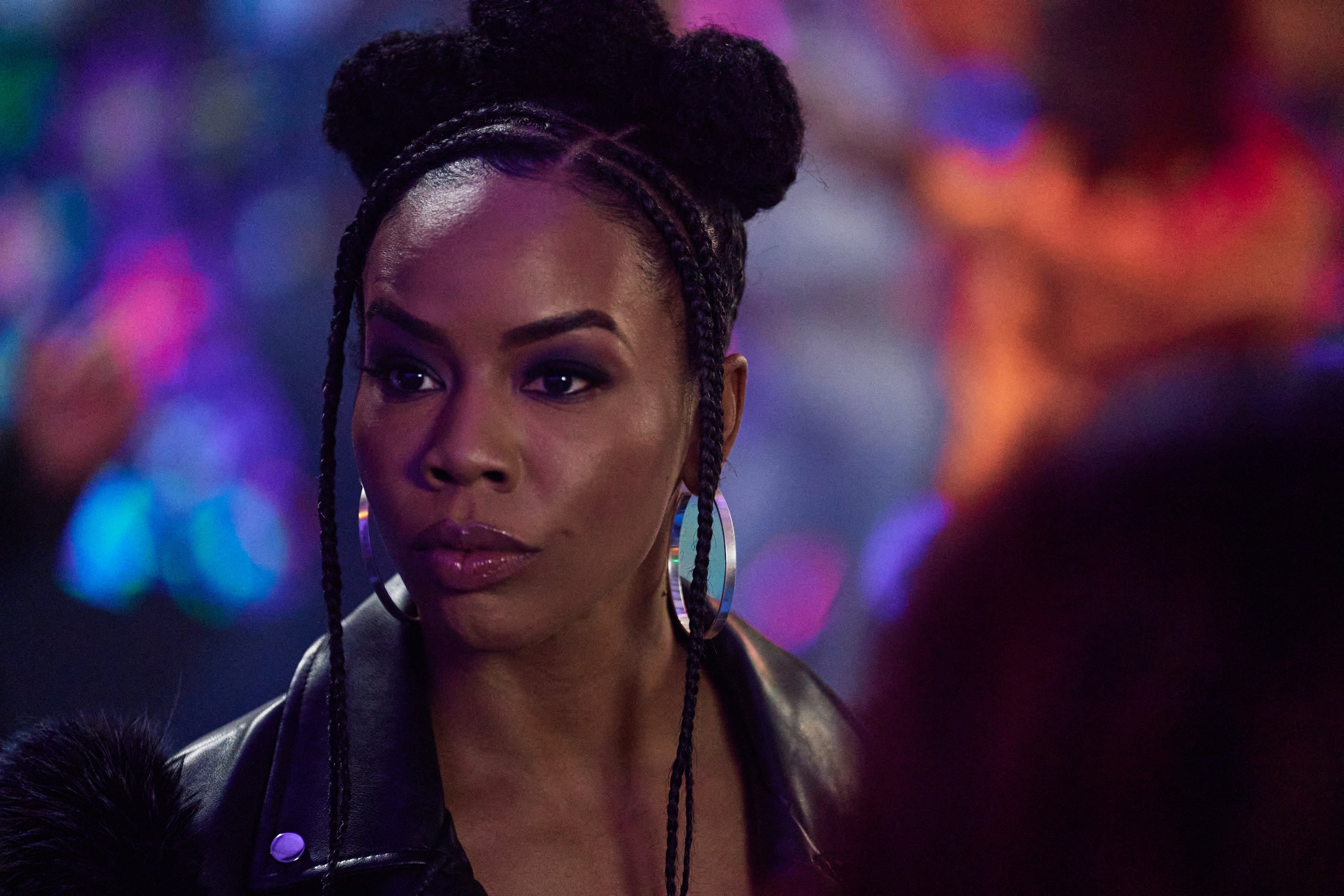 Brandee Evans plays Tick Tock, a woman with anger issues who is trying to tamp down the violence as Madame X's handler. MTV