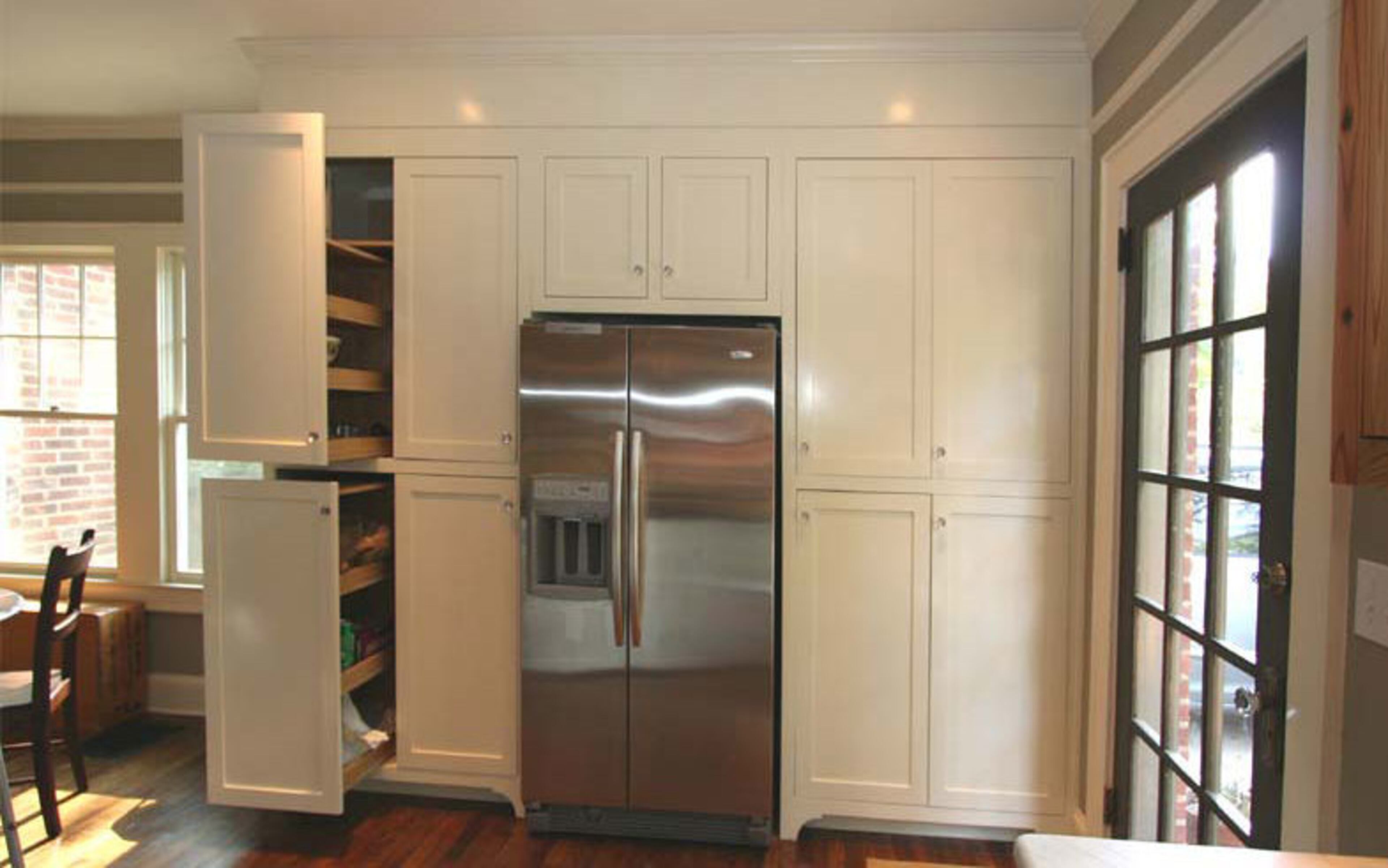 Historical details are everywhere, but storage like this is only found in today's well-planned homes.