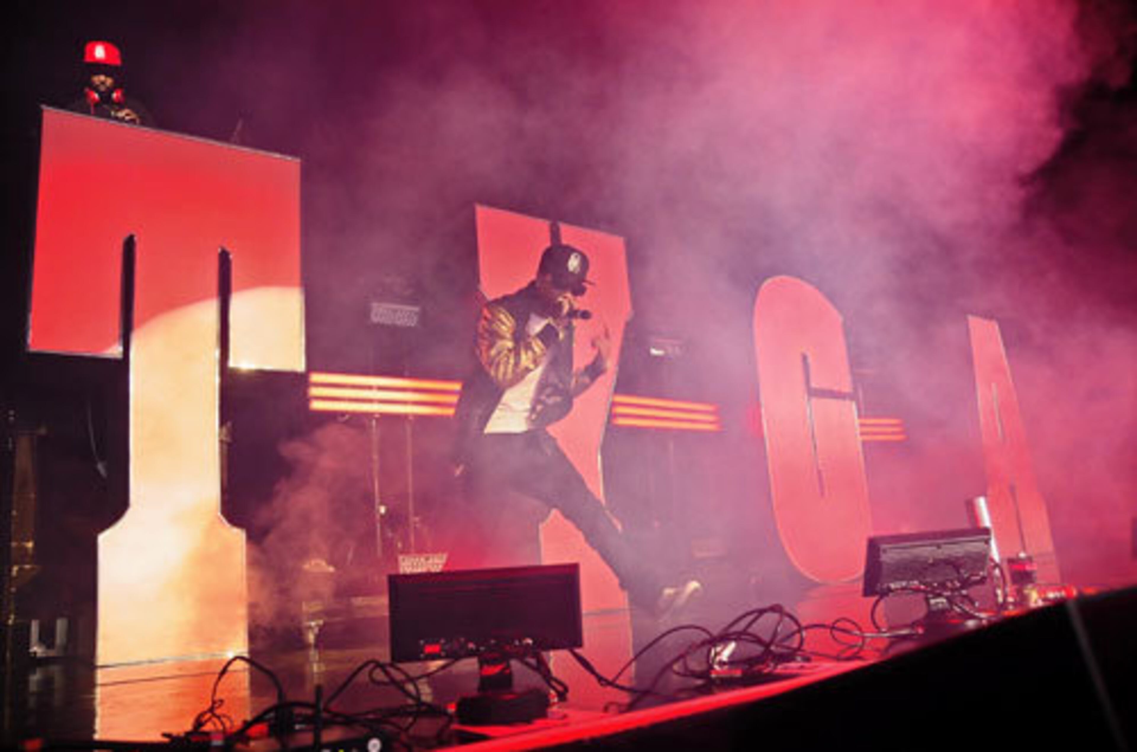 Tyga (an acronym for Thank You God Always), opened the show with "Hard in the Paint."