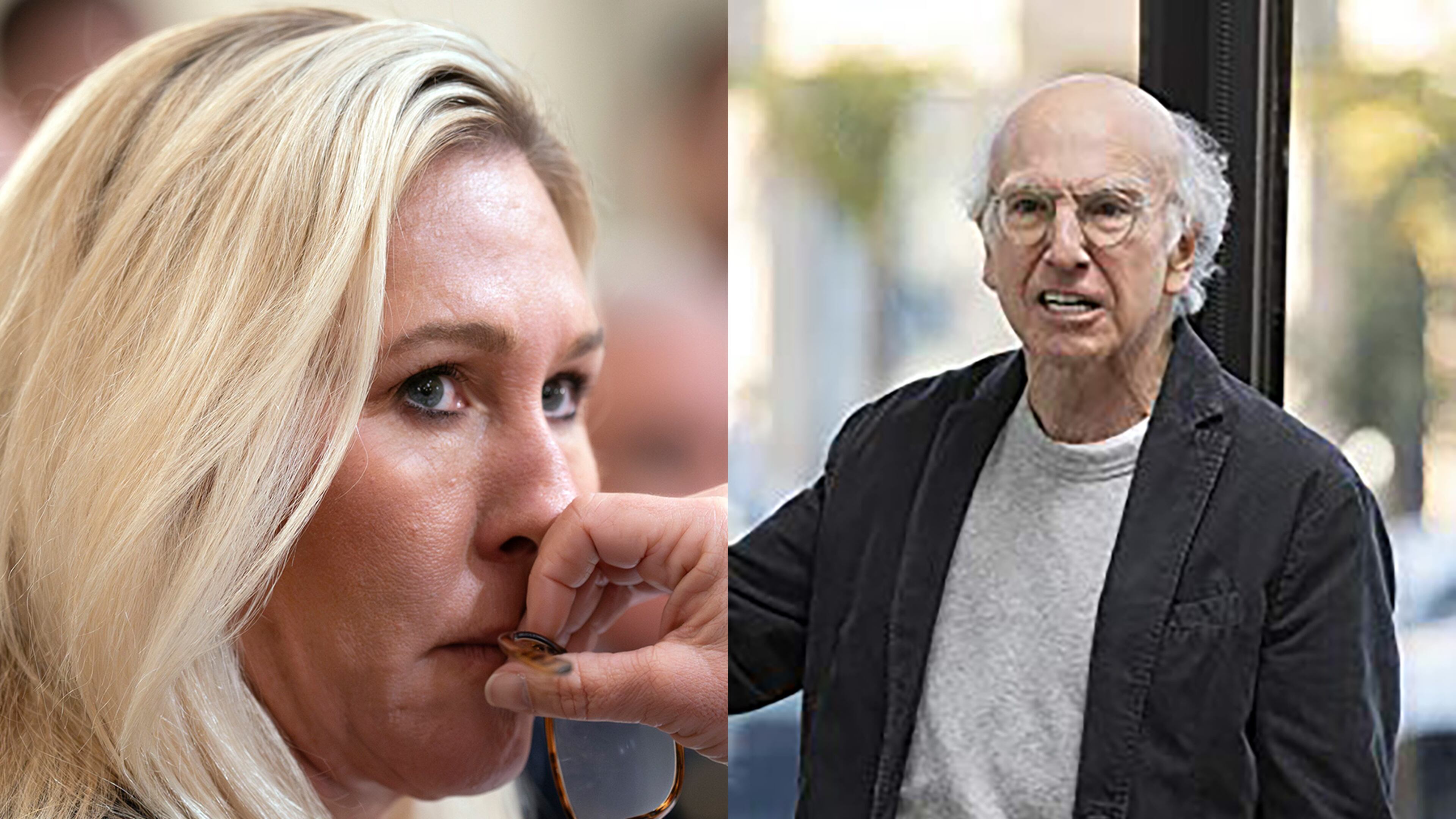 U.S. Rep. Marjorie Taylor Greene, R-Ga., didn't like the Atlanta episodes of "Curb Your Enthusiasm" on HBO. (Photos: AP/HBO)