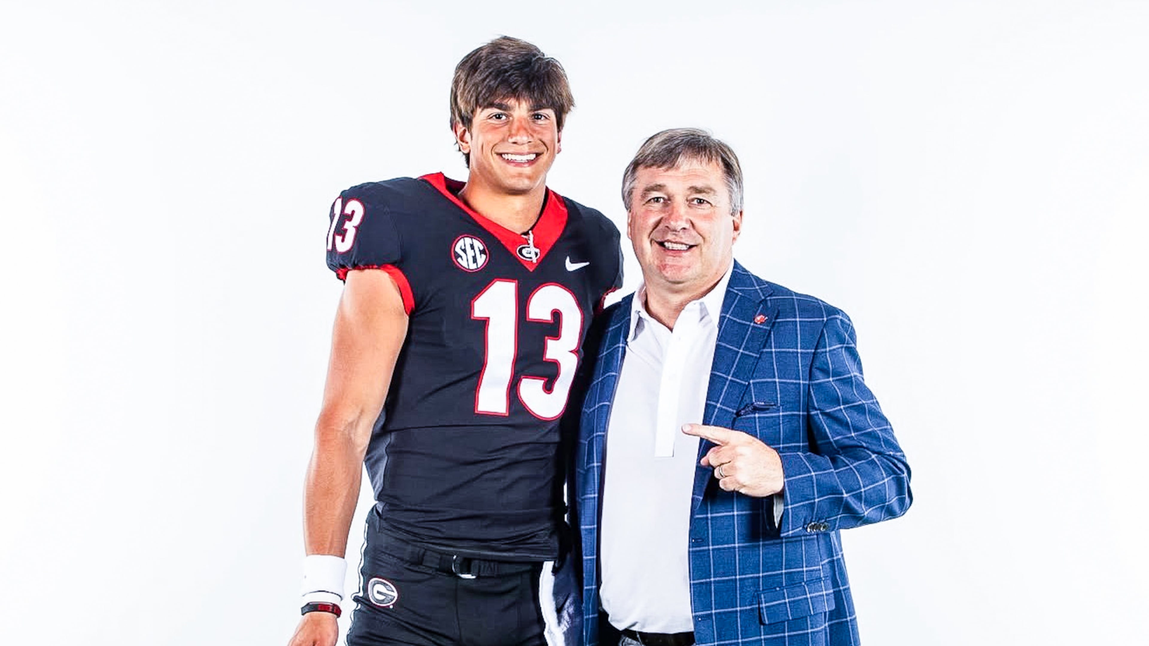 Four-star QB Colton Nussmeier committed to play for Kirby Smart on June 5, 2026. “I’ve known Kirby for a while. It is kind of a full-circle moment," Nussmeier said. (Courtesy)