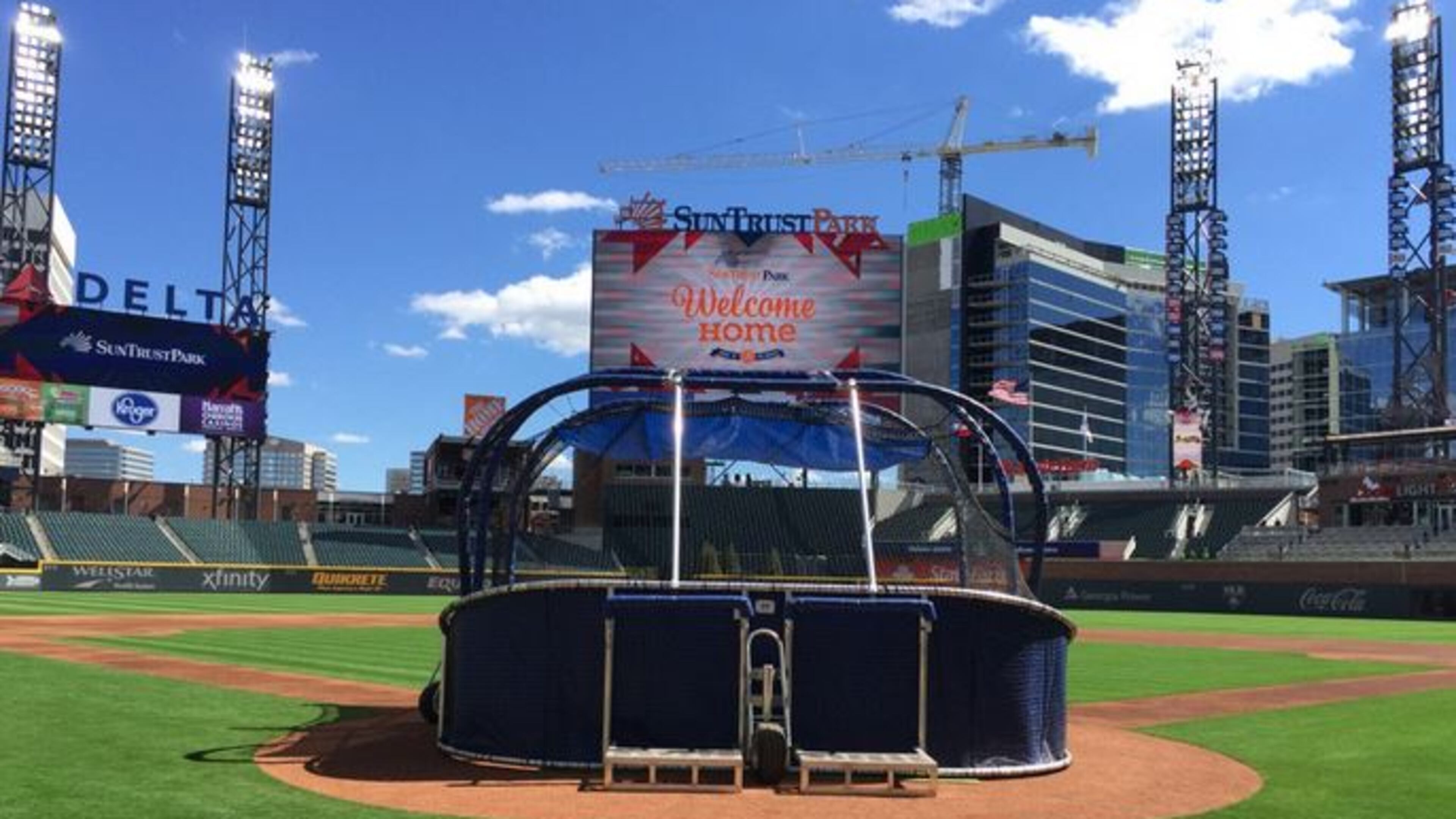 Weather is ideal for Friday's Braves exhibition game at SunTrust Park. (Credit: Channel 2 Action News)