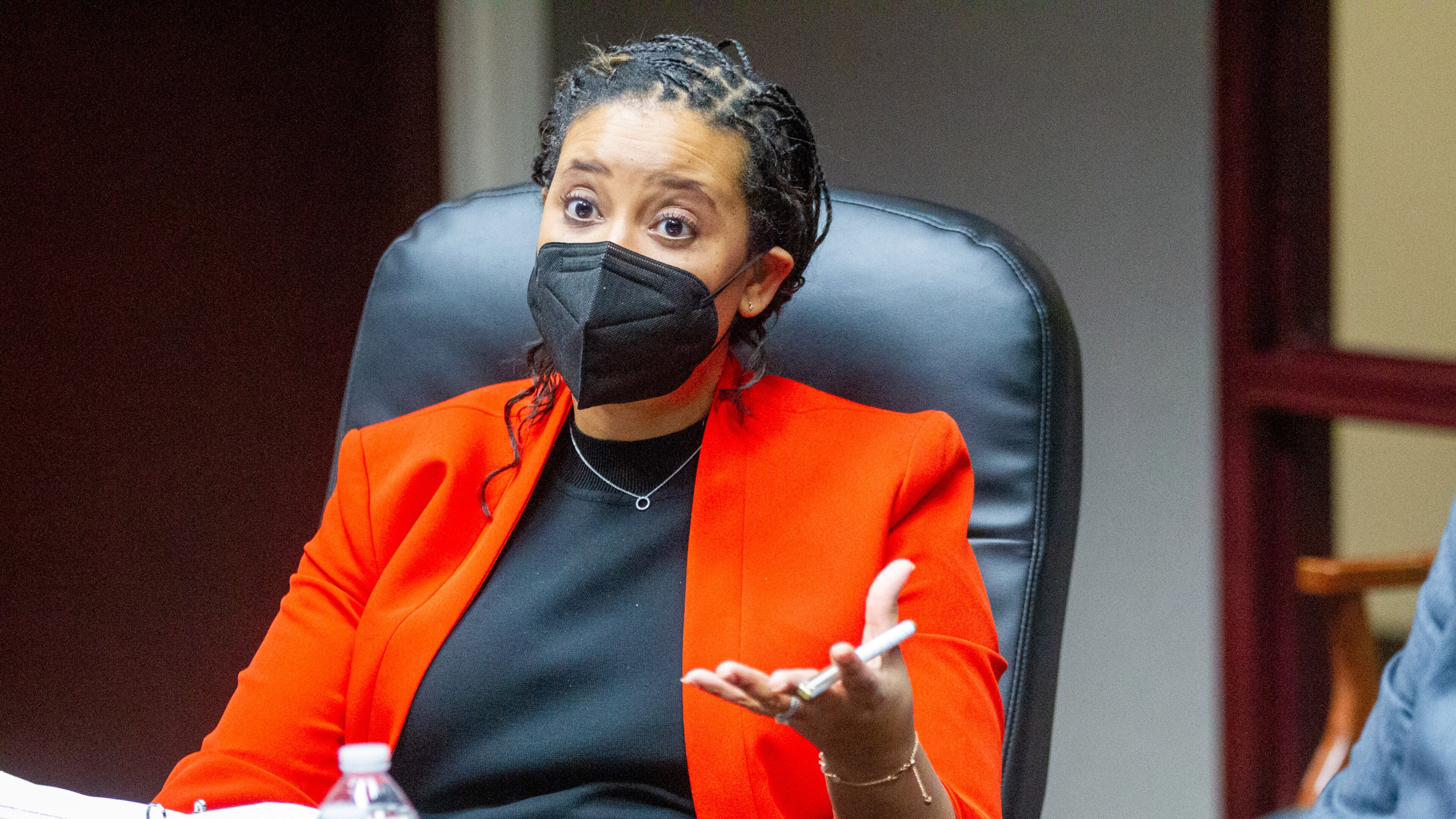 U.S. Centers for Medicare and Medicaid Services Administrator Chiquita Brooks-LaSure, shown here in December 2021 at the Family Health Center of Georgia. (PHOTO by STEVE SCHAEFER FOR THE ATLANTA JOURNAL-CONSTITUTION)