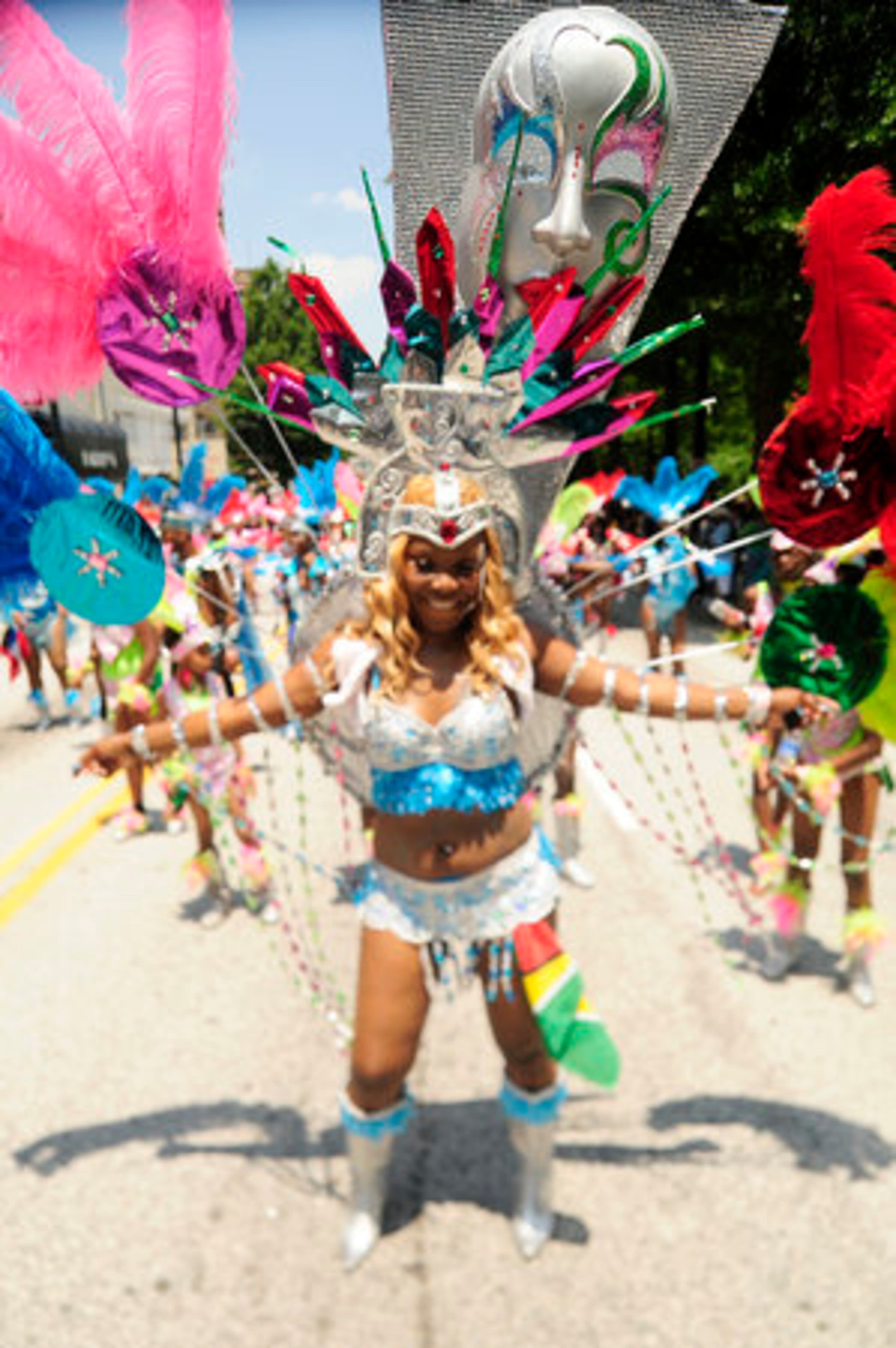 Another beautiful outfit at the 2011 Atlanta Caribbean Carnival Parade.