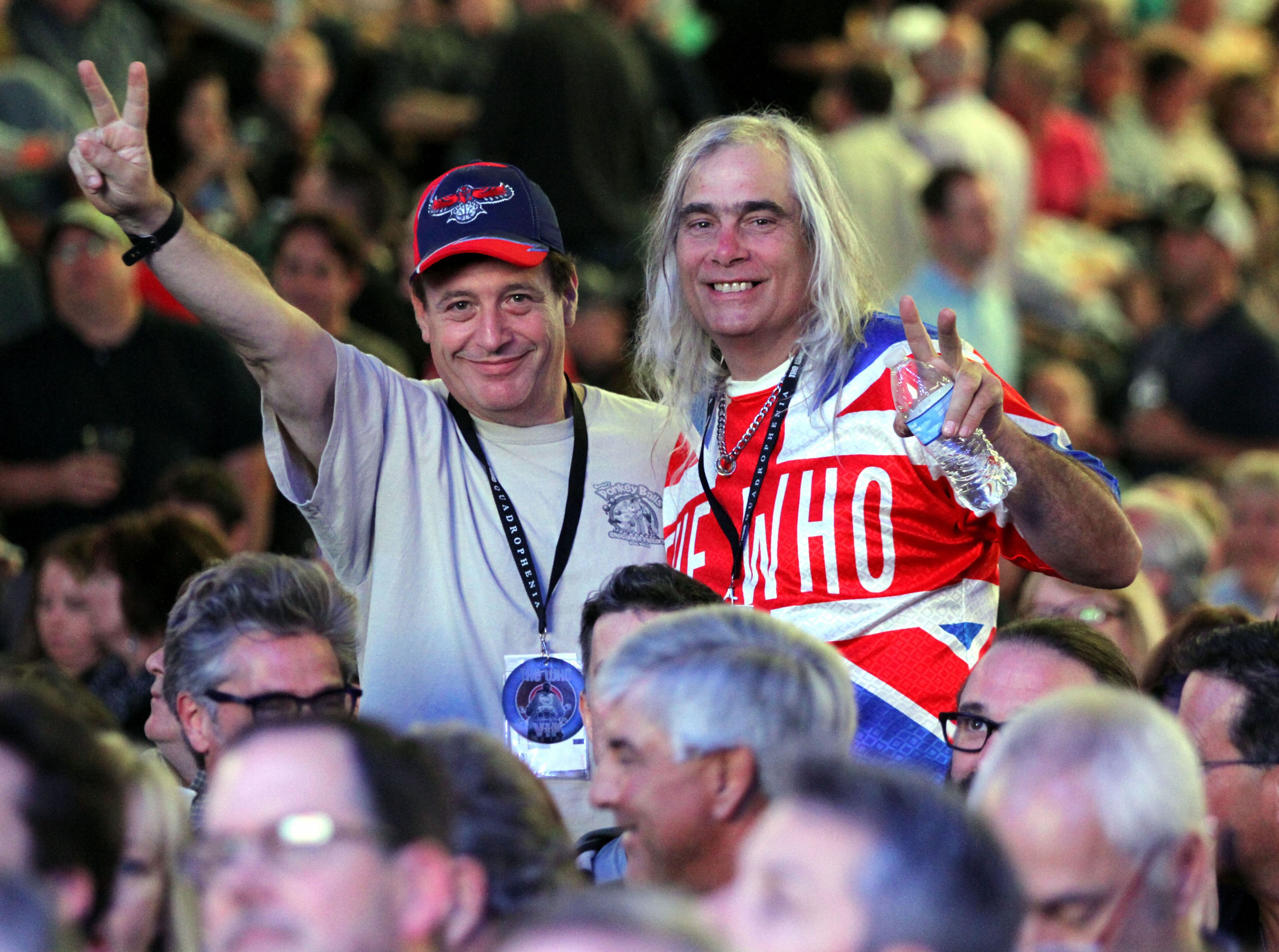 Jason Grant and Stu Halbert love to travel to see The Who. Halbert has logged 79 Who concerts and counting. Robb D. Cohen/RobbsPhotos.com