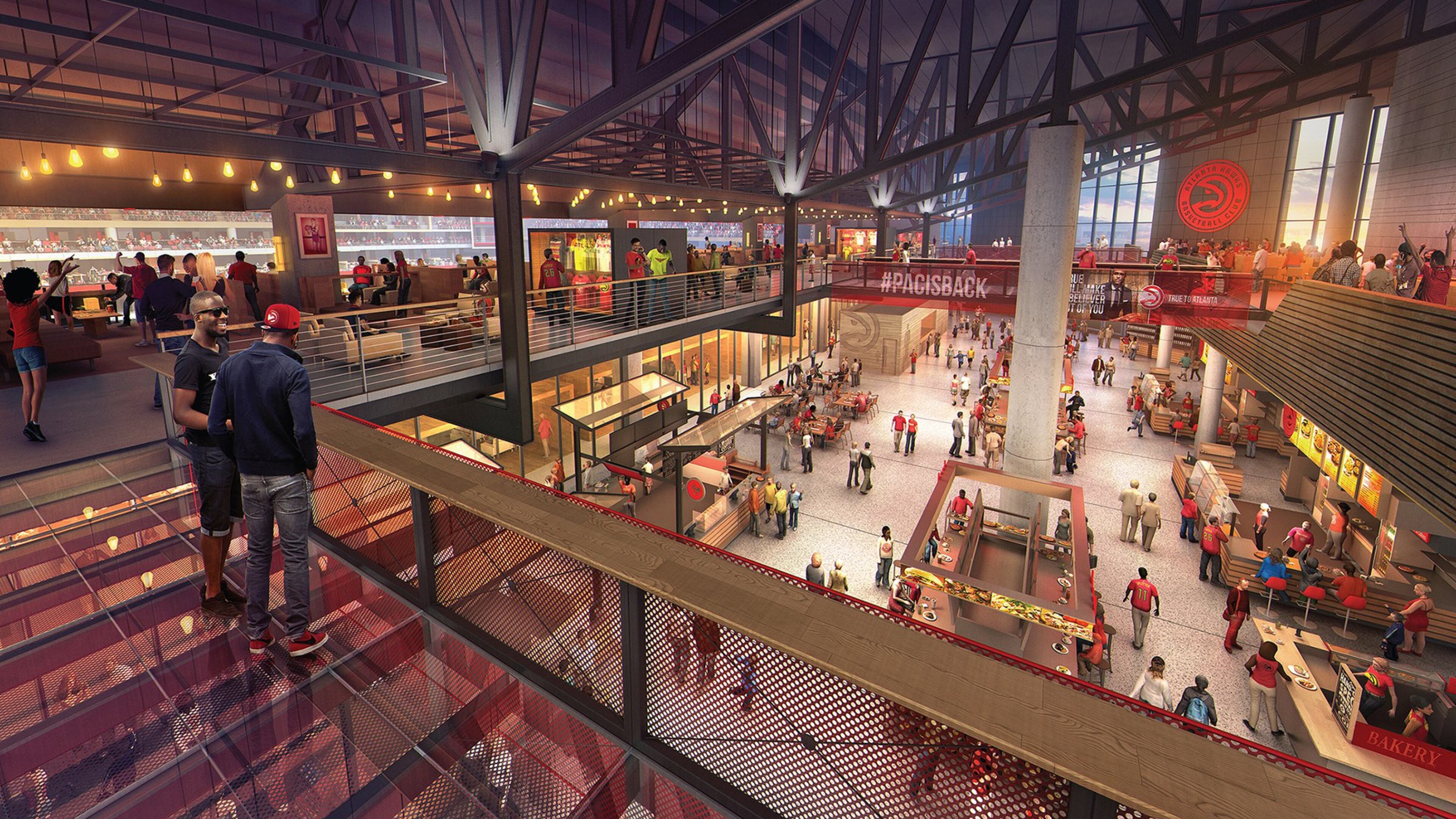 Rendering of Philips Arena, after a proposed update to the facility. AJC FILE PHOTO