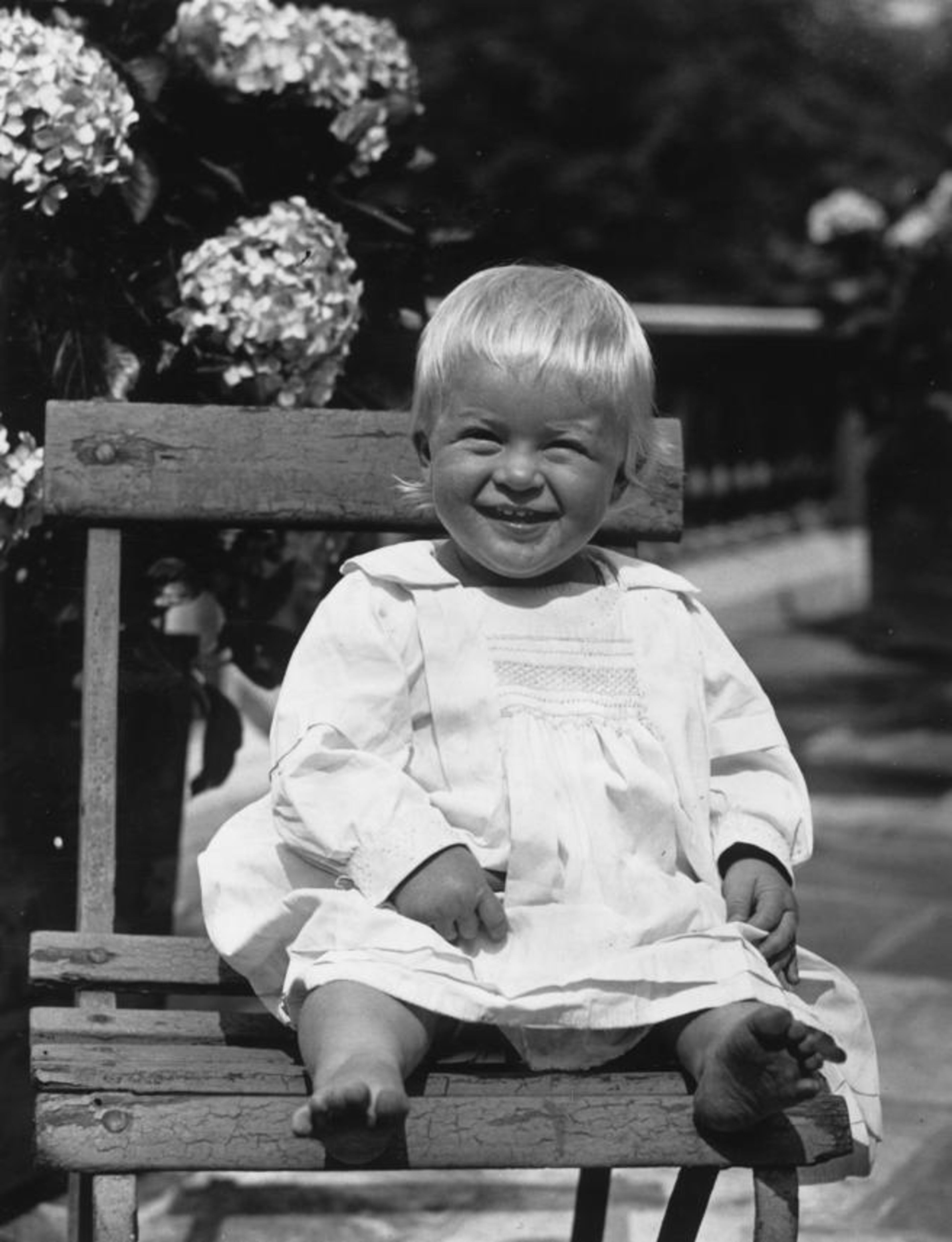Prince Philip of Greece, later Duke of Edinburgh, as a toddler, July 1922. (Photo by Hulton Archive/Getty Images)