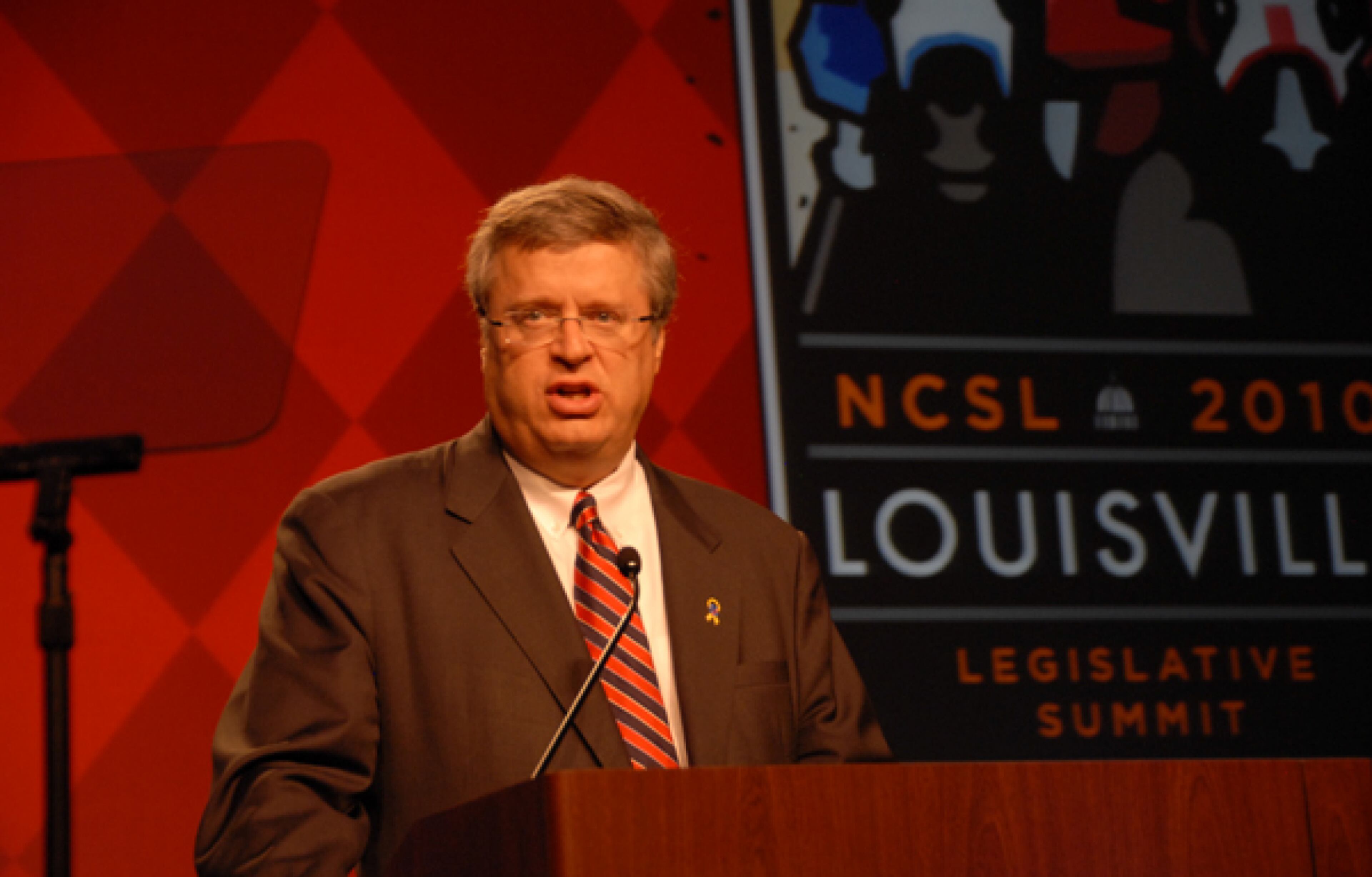 State Sen. Don Balfour, R-Snellville speaks at the National Council of State Legislatures conference in Louisville in 2010. The NCSL supplied these photos to a GBI investigator looking into Balfour's expense claims. After a trial in December, Balfour was acquitted of all charges.