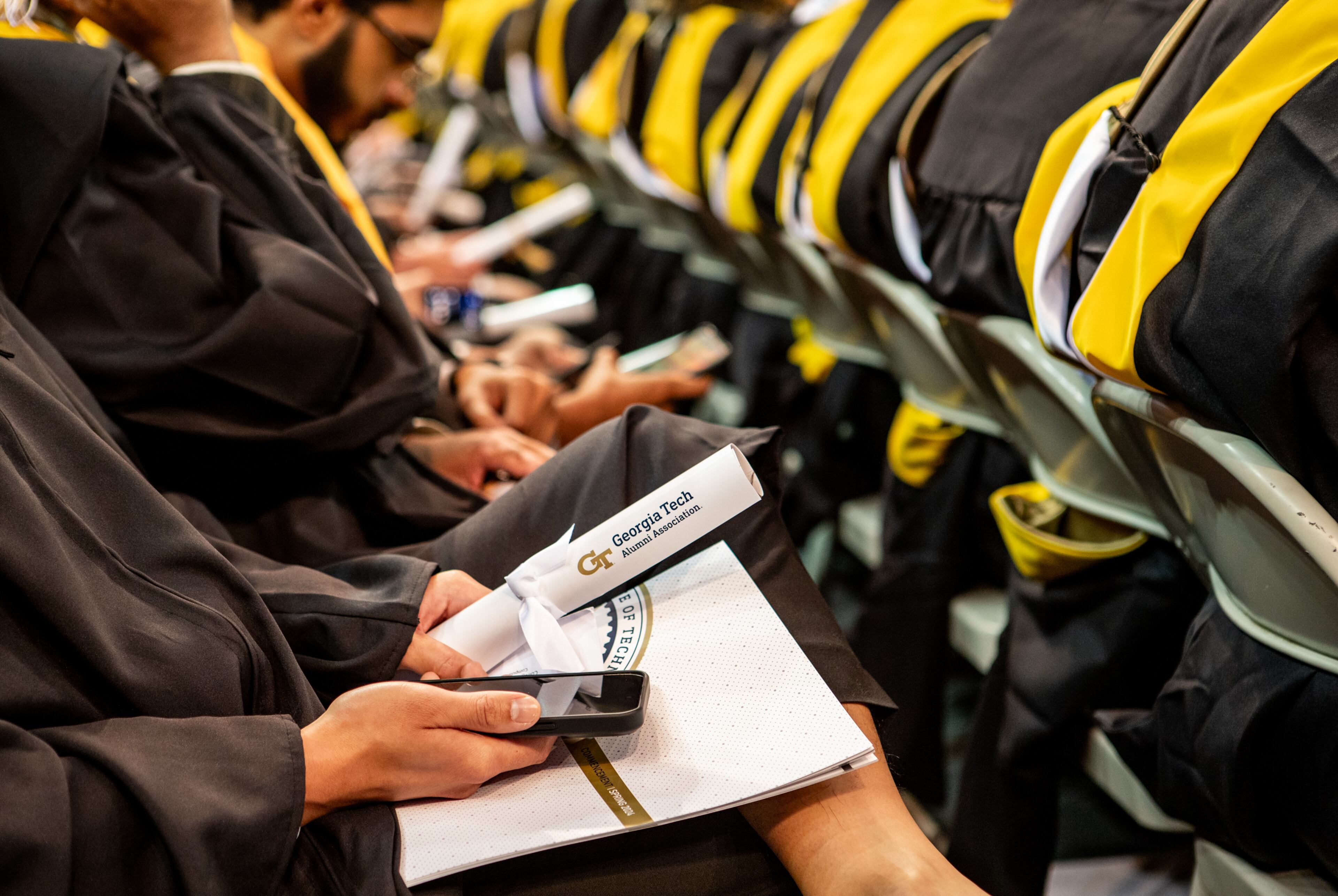 A graduation ceremony at Georgia Tech, May 2024.