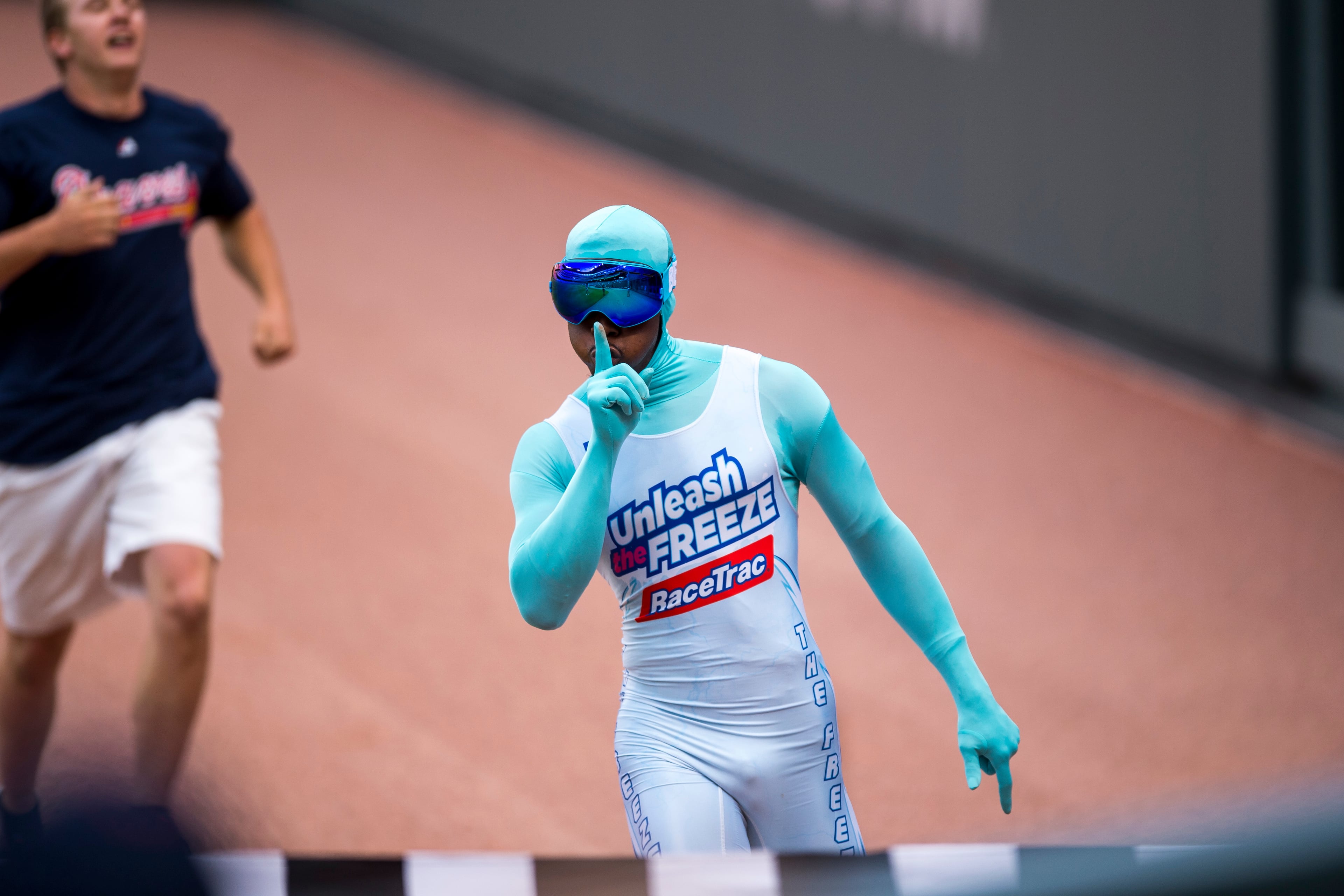 ATLANTA, GA - JUNE 10: Beat the Freeze race against the New York Mets at SunTrust Park on June 10, 2017 in Atlanta, Georgia. The Mets won 6-1. (Photo by Logan Riely/Beam Imagination/Atlanta Braves/Getty Images) *** Local Caption ***