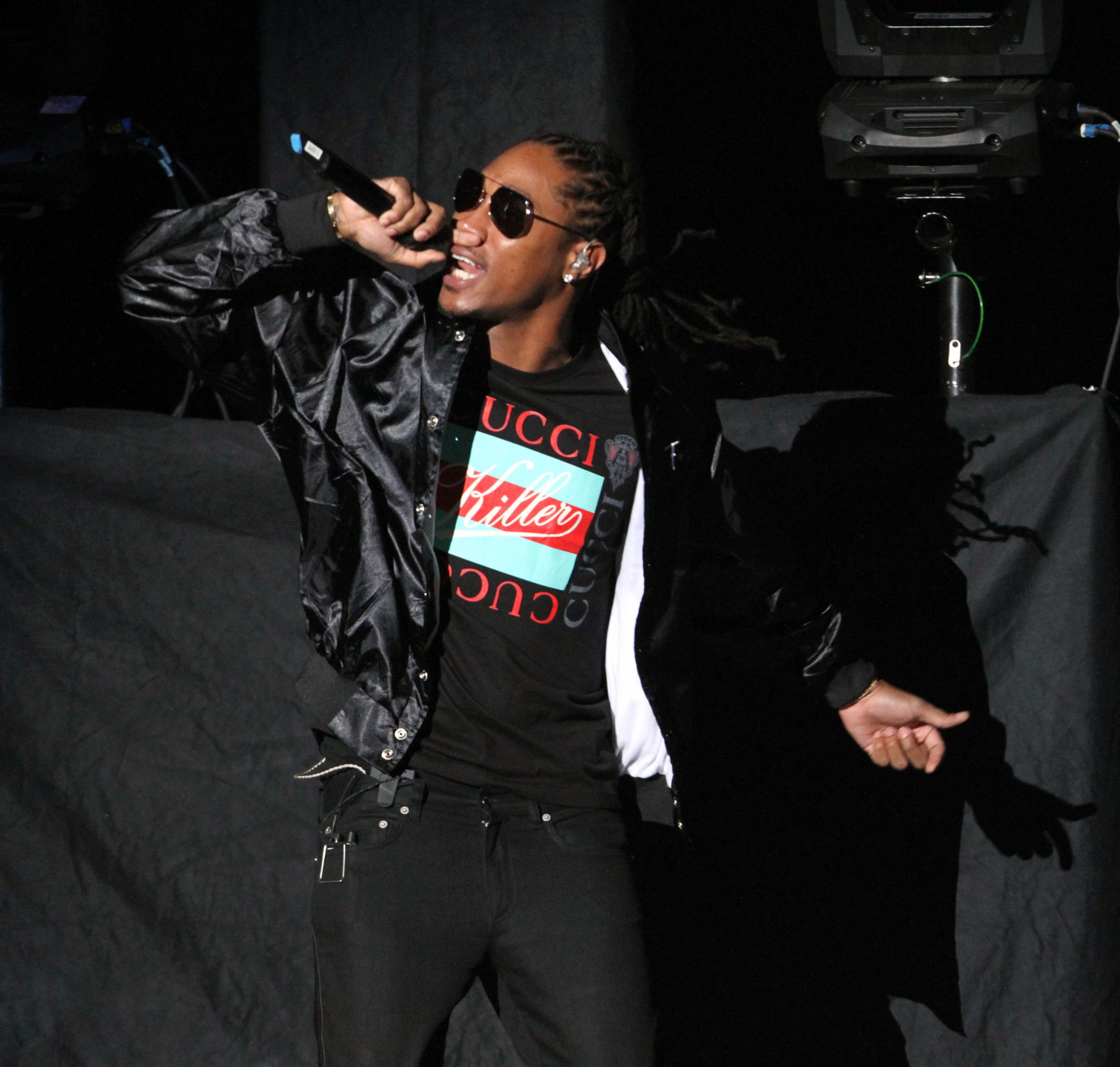 Atlanta rapper Future performs Thursday, Nov. 7, 2013 at Philips Arena in Atlanta.