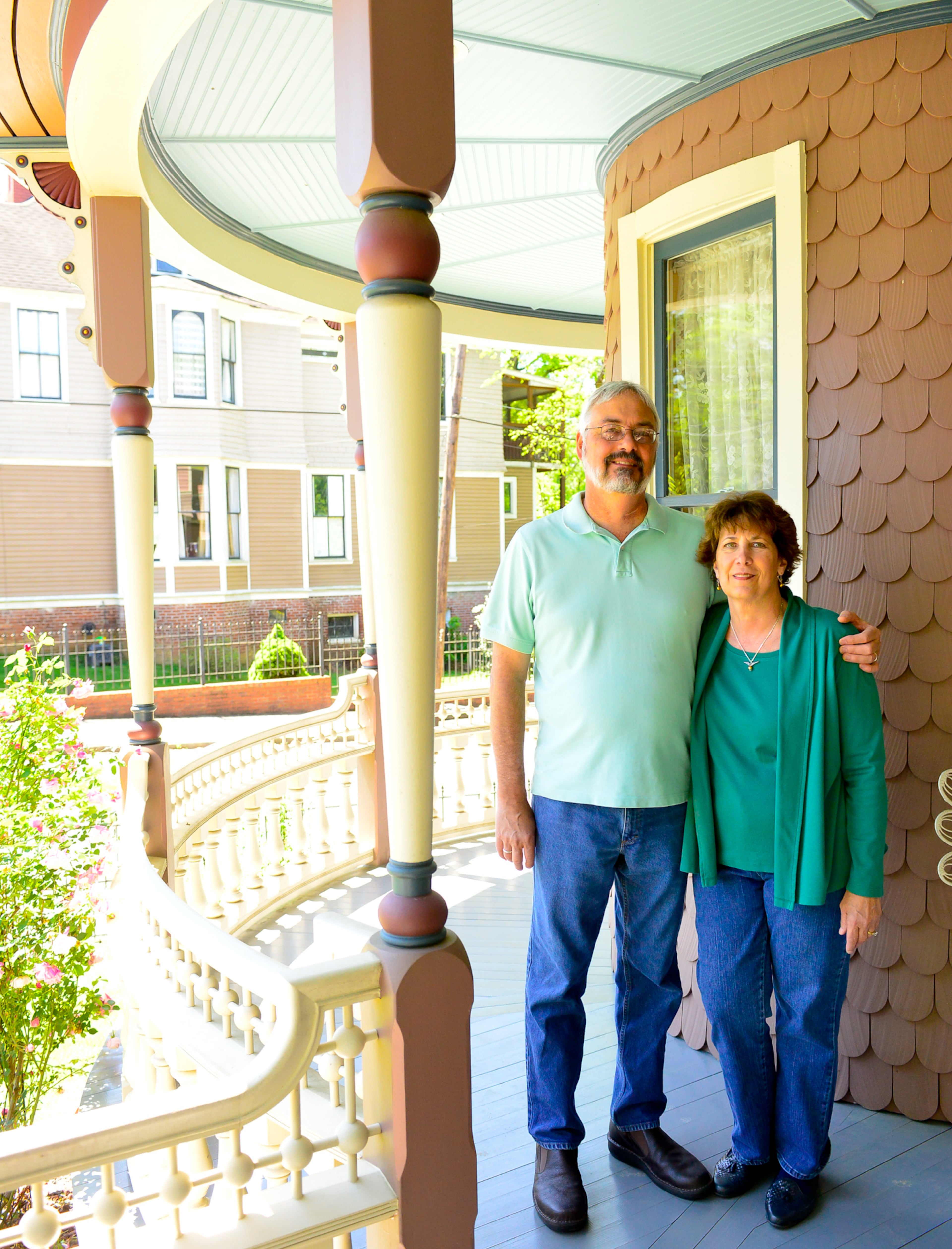 Mike and Carolyn Dufano began construction on their four-bedroom Grant Park home in 2000, using a George F. Barber plan from the 1890s. They moved into the home, built by Chris Cady, in June 2001. The home will be on the Historic Grant Park 40th Annual Tour of Homes on May 17-18.