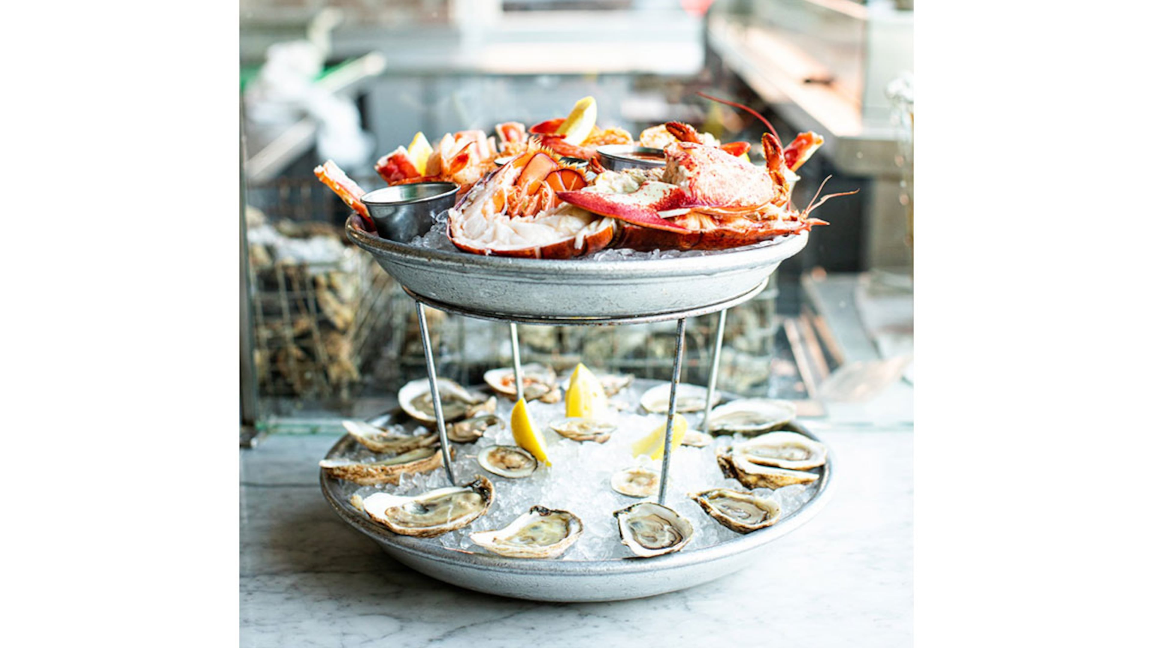 Seafood from the menu of Mac's Raw Bar and Market.