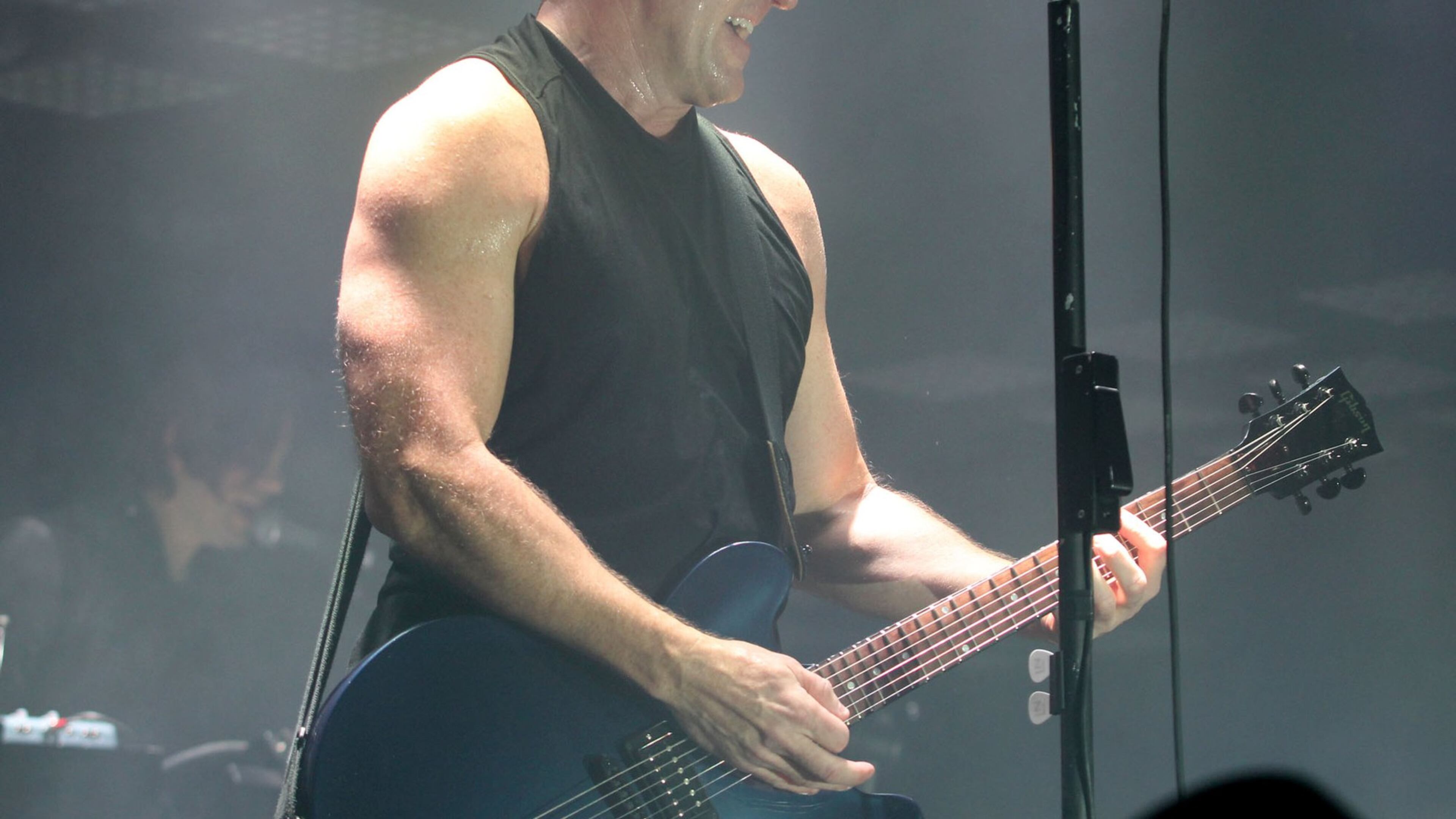 Nine Inch Nails frontman Trent Reznor performing at Philips Arena in 2013. (Akili-Casundria Ramsess/Special to the AJC)