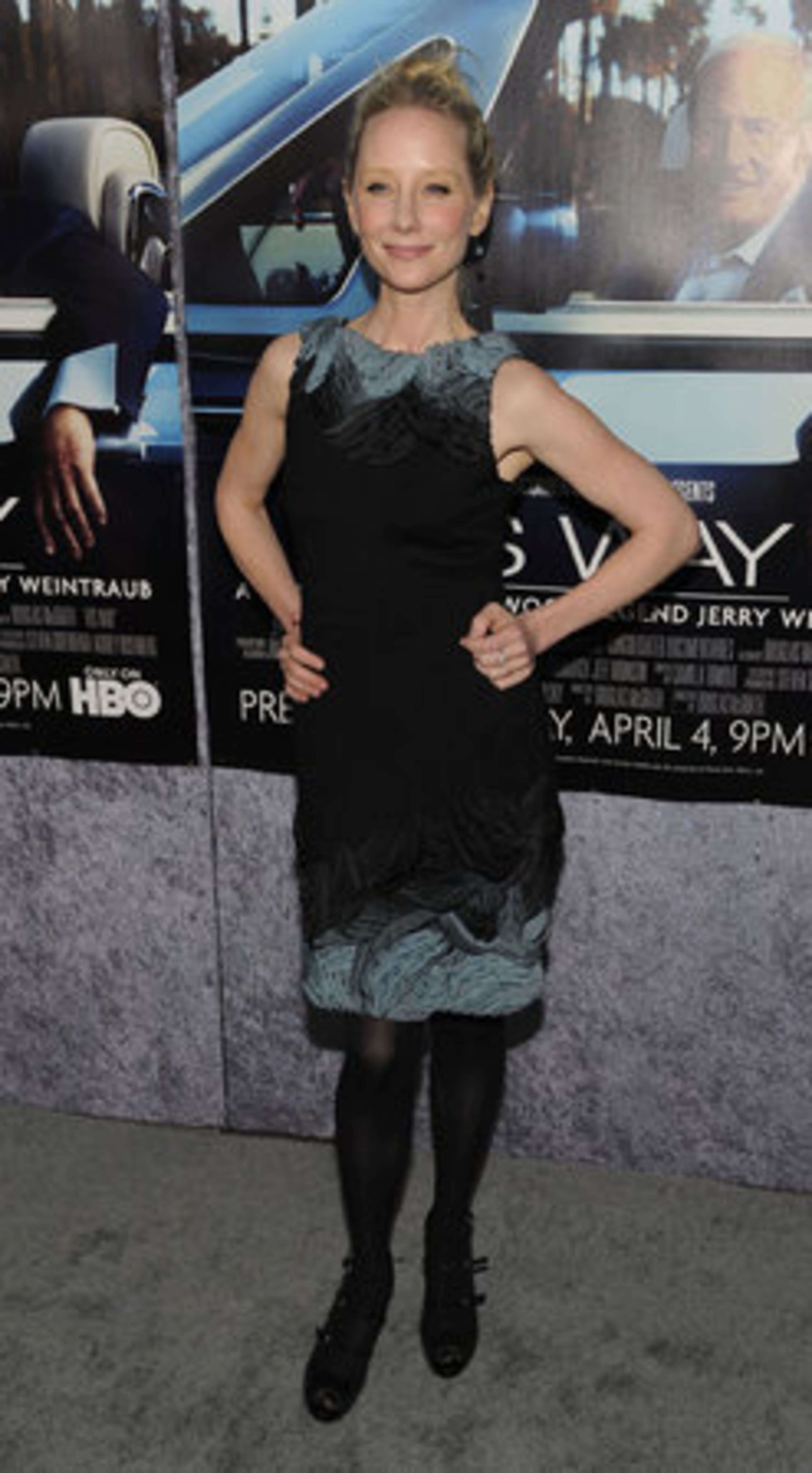 Actress Anne Heche poses at the premiere.
