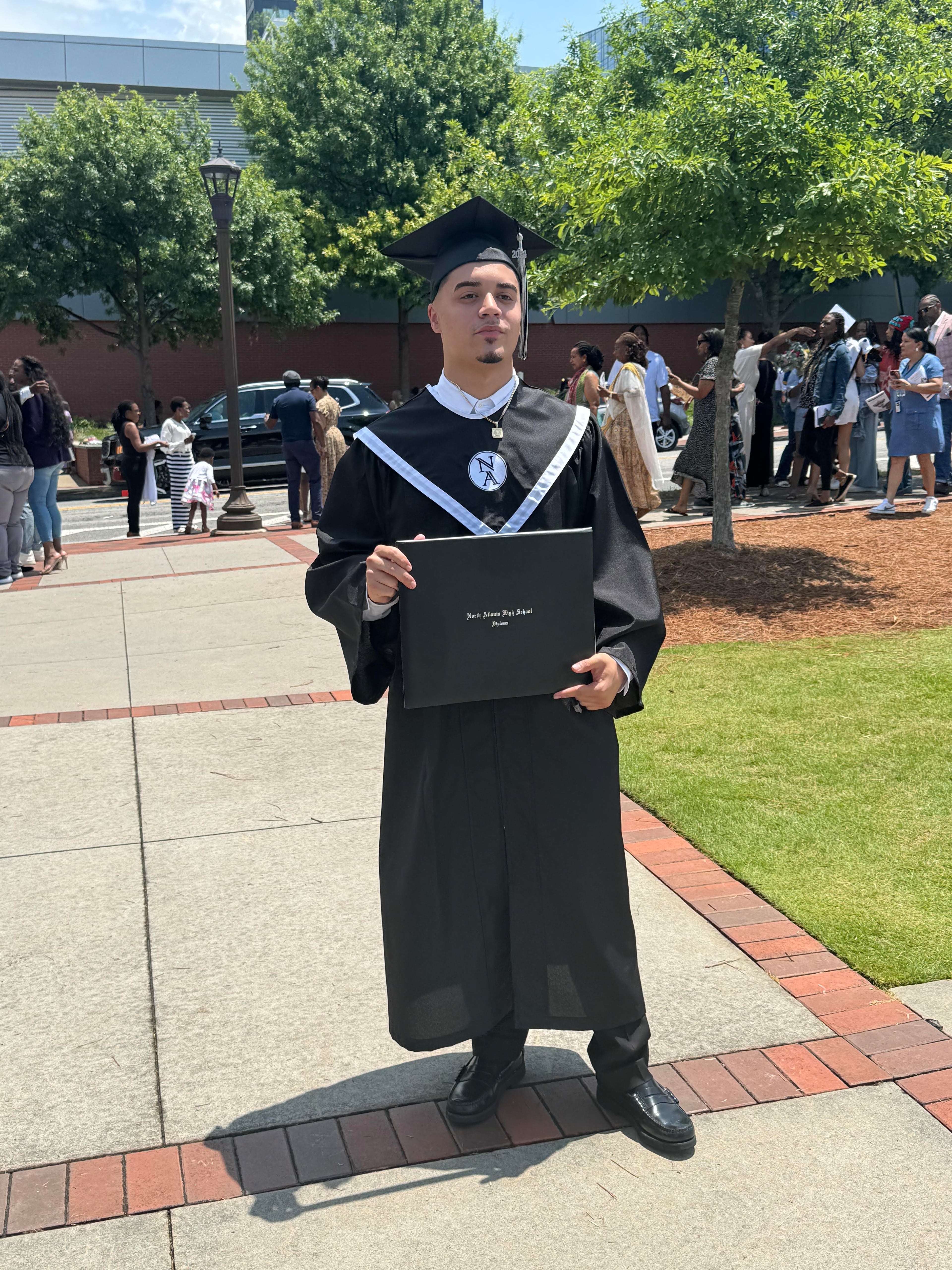Aydan Morales, a 2024 graduate of North Atlanta High School, said he was still trying to file his federal financial aid application. (Courtesy photo)