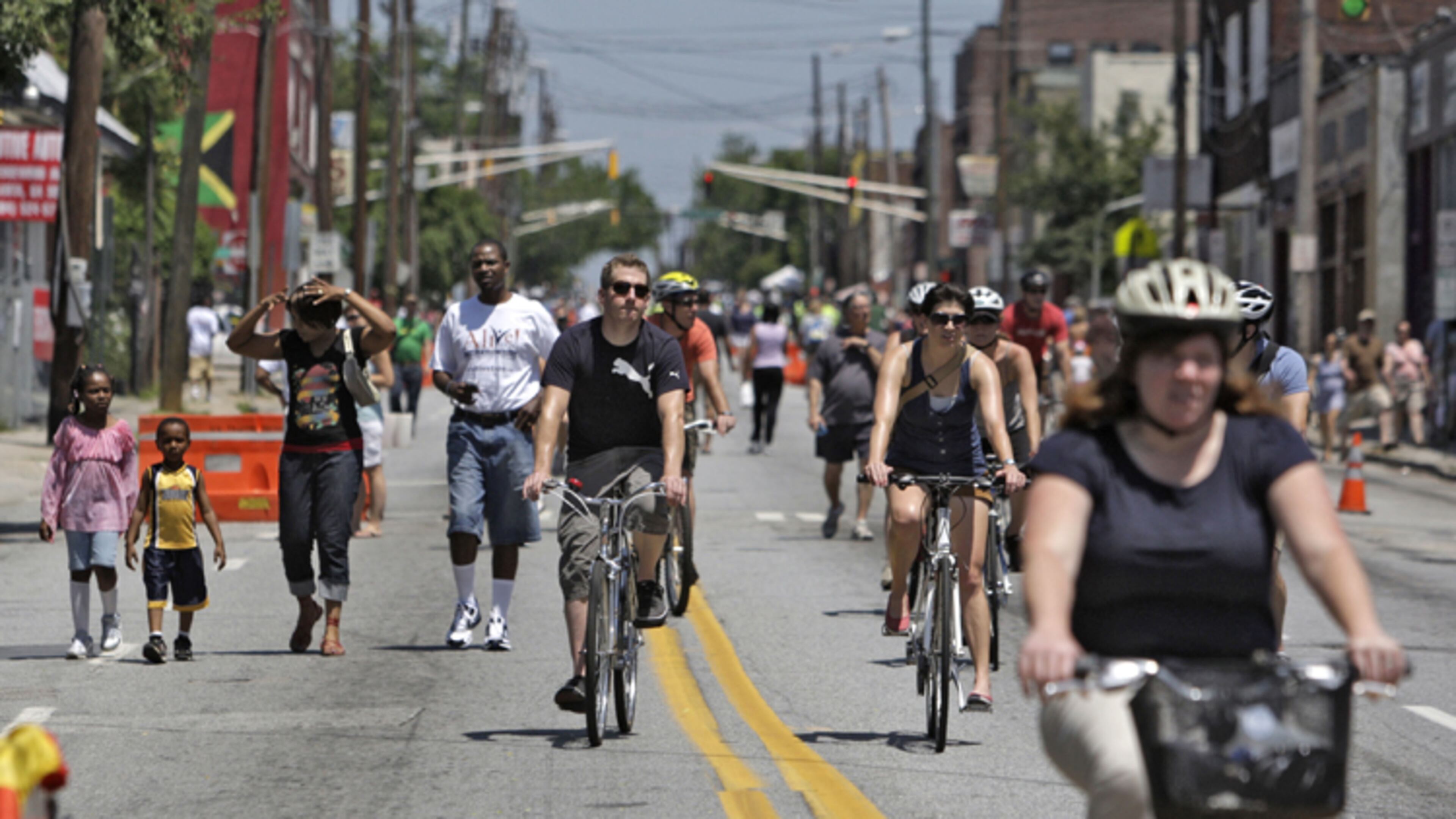 Bicycling is celebrated at Atlanta’s “Streets Alive” event. For the first time, the city has made Bicycle magazine’s “Best Bike Cities” list. Bob Andres, bandres@ajc.com