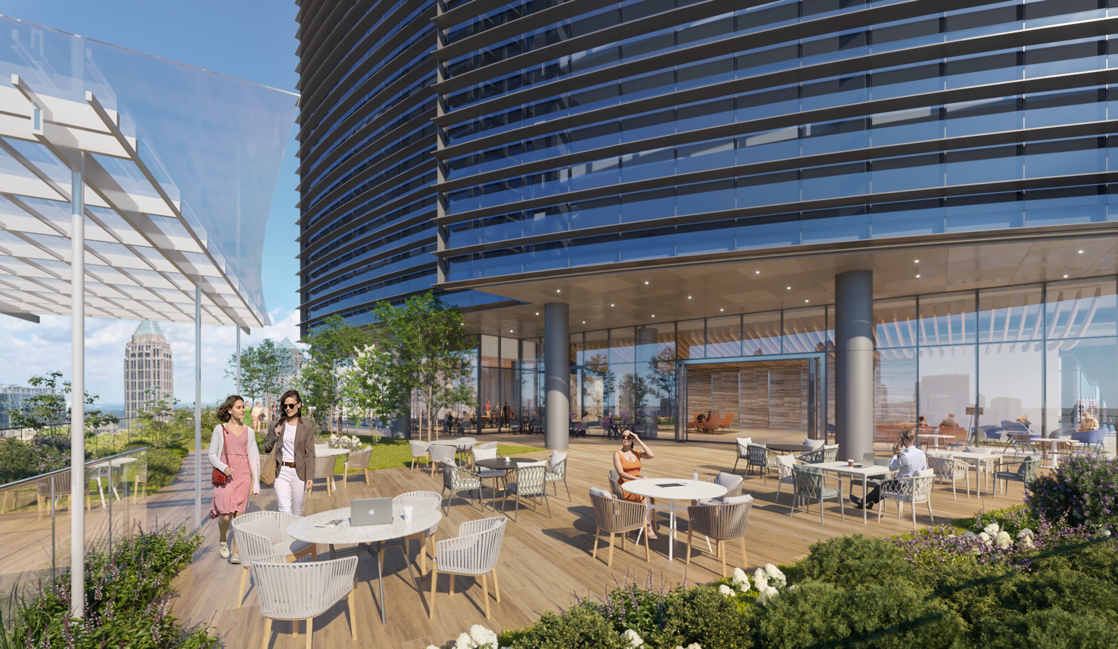 Stratus Midtown will feature multiple outdoor spaces, including balconies and covered patios.