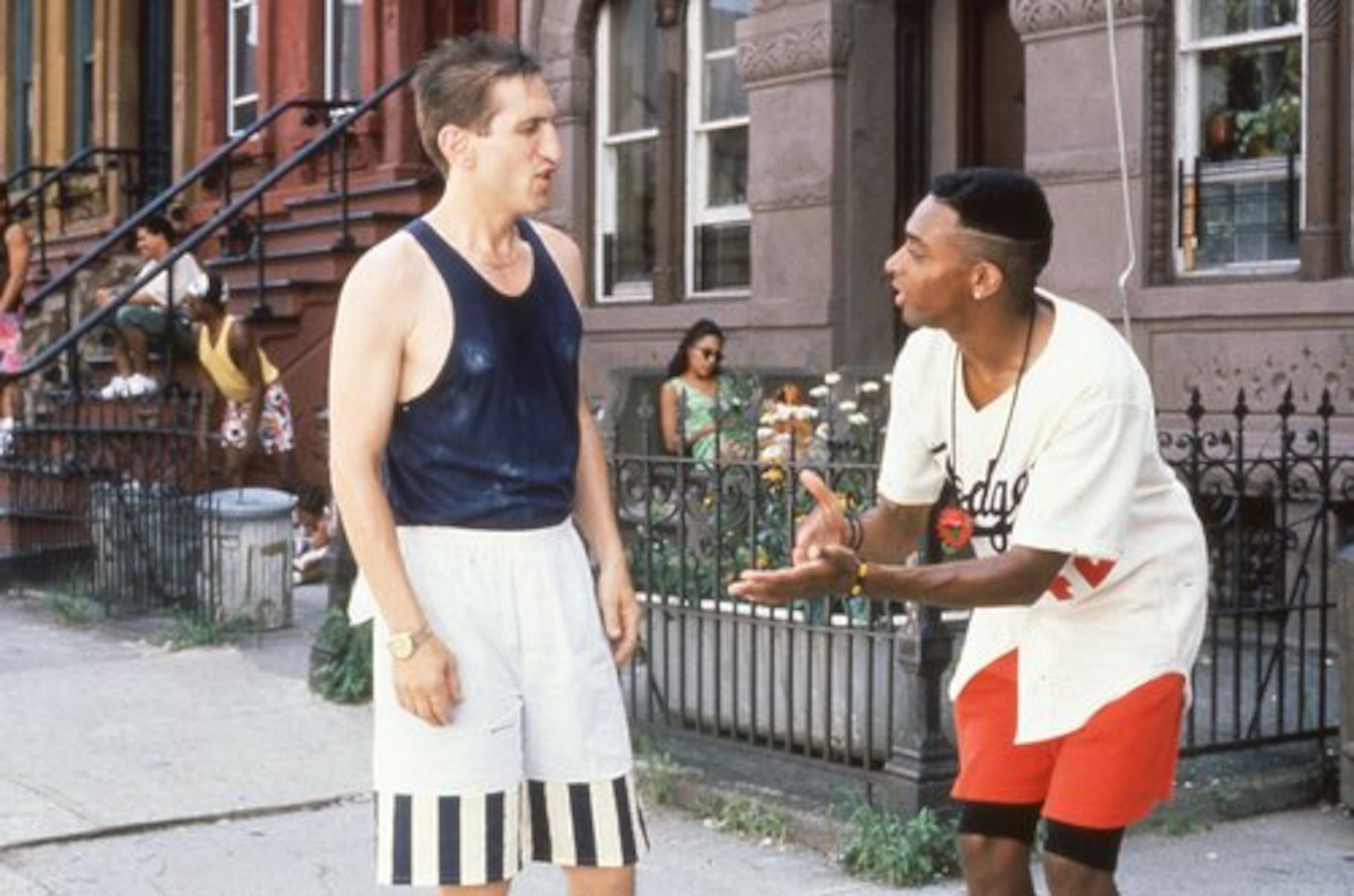 HERE ARE character actor Richard Edson as Vito and Spike Lee as Mookie.