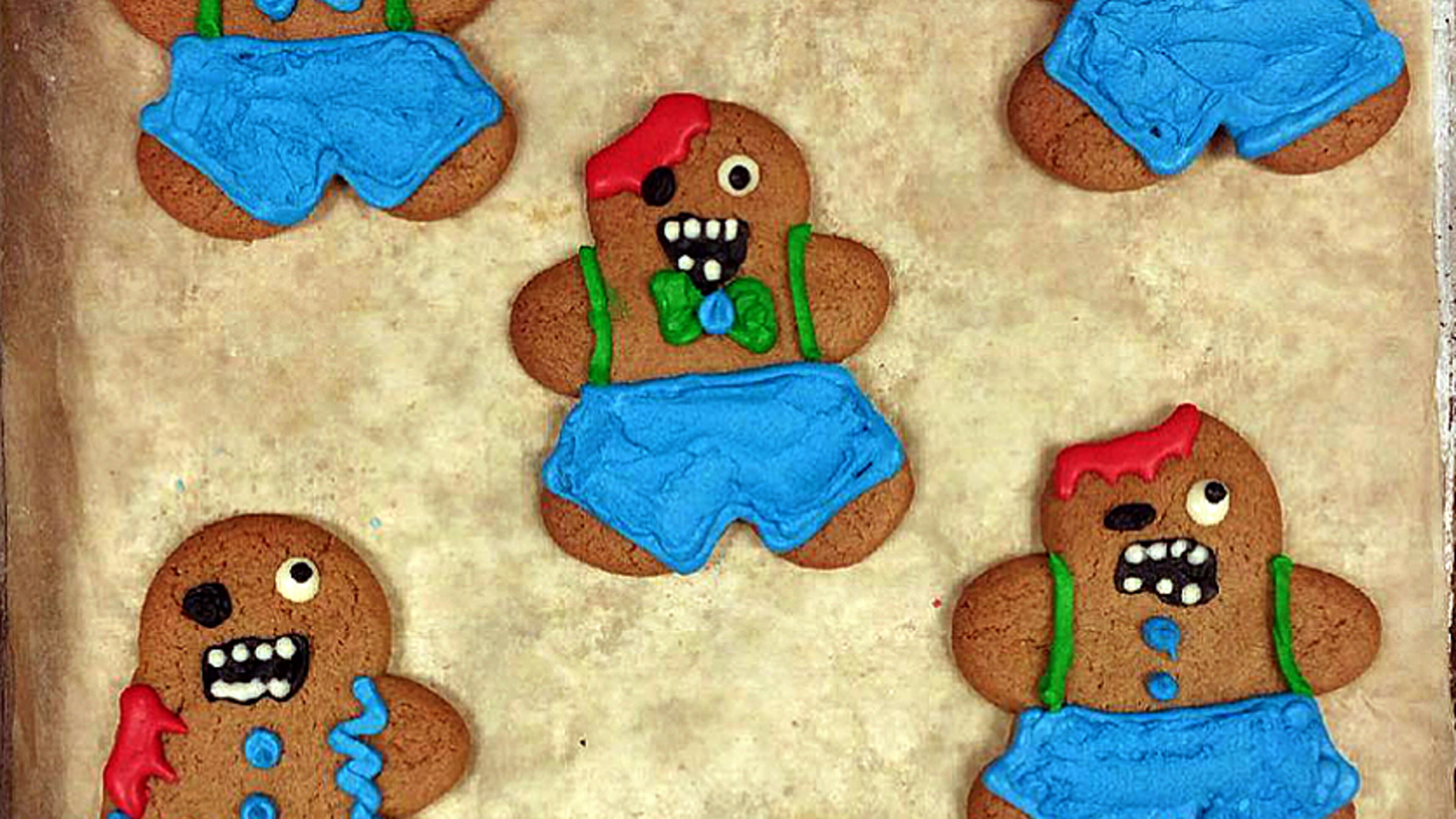 West Egg Cafe's pastry chef Carrie Hudson uses frosting to decorate gingerbread men for multiple holidays.