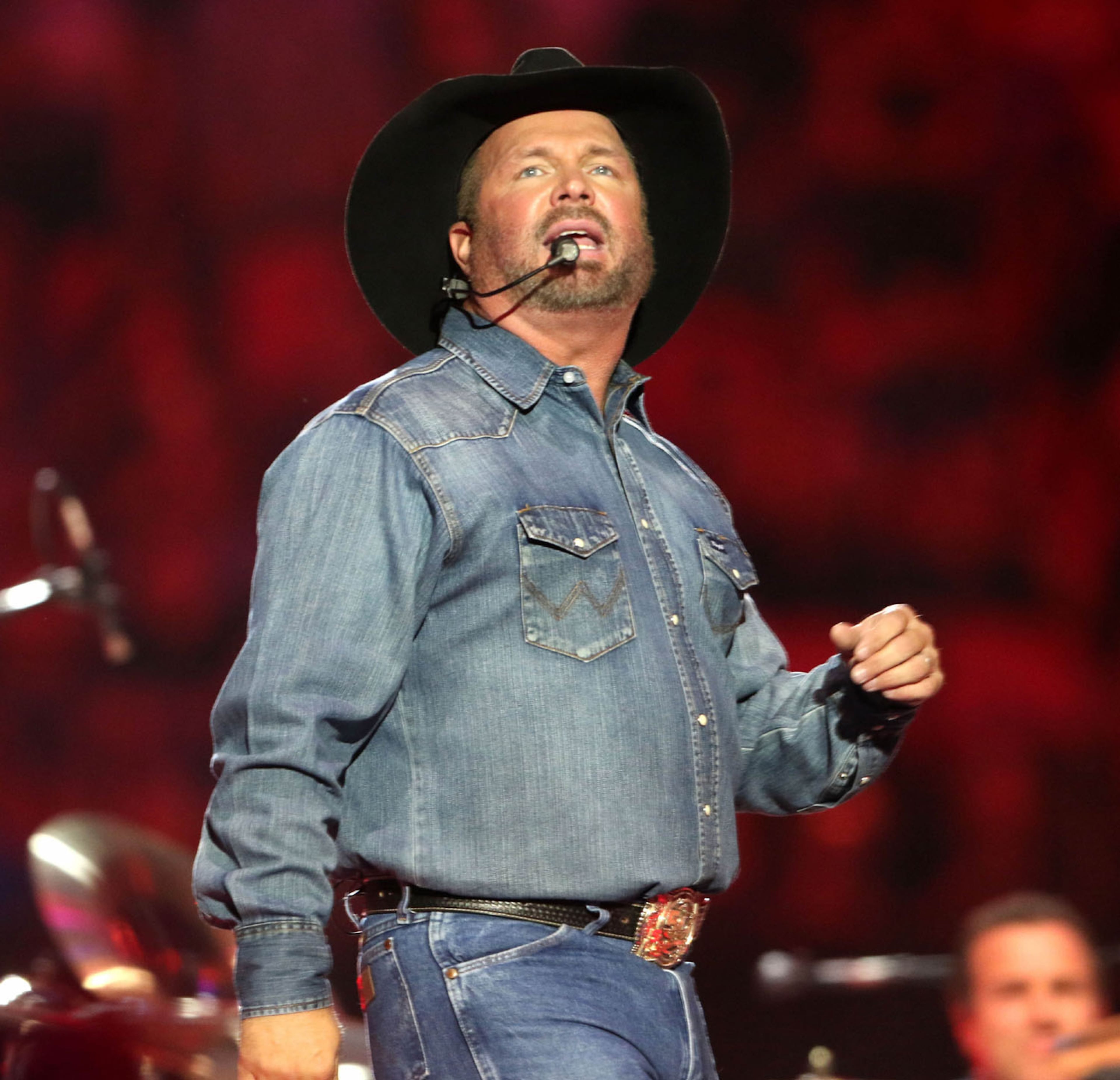 Legendary Country artist Garth Brooks played the inaugural concert Thursday night, October 12, 2017, at Mercedes-Benz Stadium on his The Garth Brooks World Tour With Trisha Yearwood, also known as Mrs. Brooks. Over 80,000 fans partied and witnessed this historic Atlanta event. As a note and to explain why this gallery does not include photos of former President Jimmy Carter presenting an award onstage during the show, this AJC photographer was only permitted to shoot the second half of the first song and the first half of the second song, and none of Trisha Yearwood's set.
Robb Cohen Photography & Video /RobbsPhotos.com