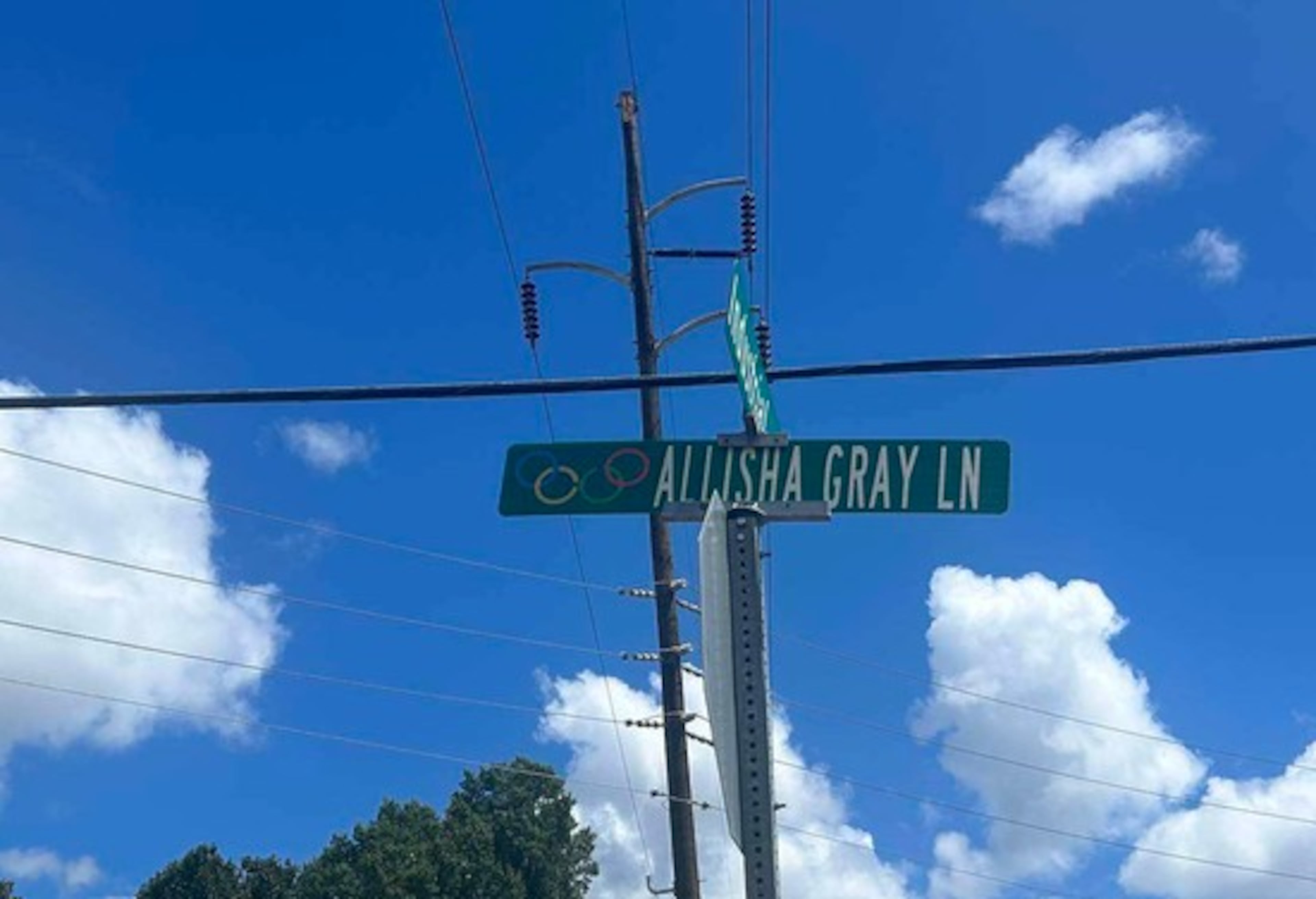 Atlanta Dream star Allisha Gray has a street bearing her name in her hometown of Sandersville. (Lauren Williams/AJC)